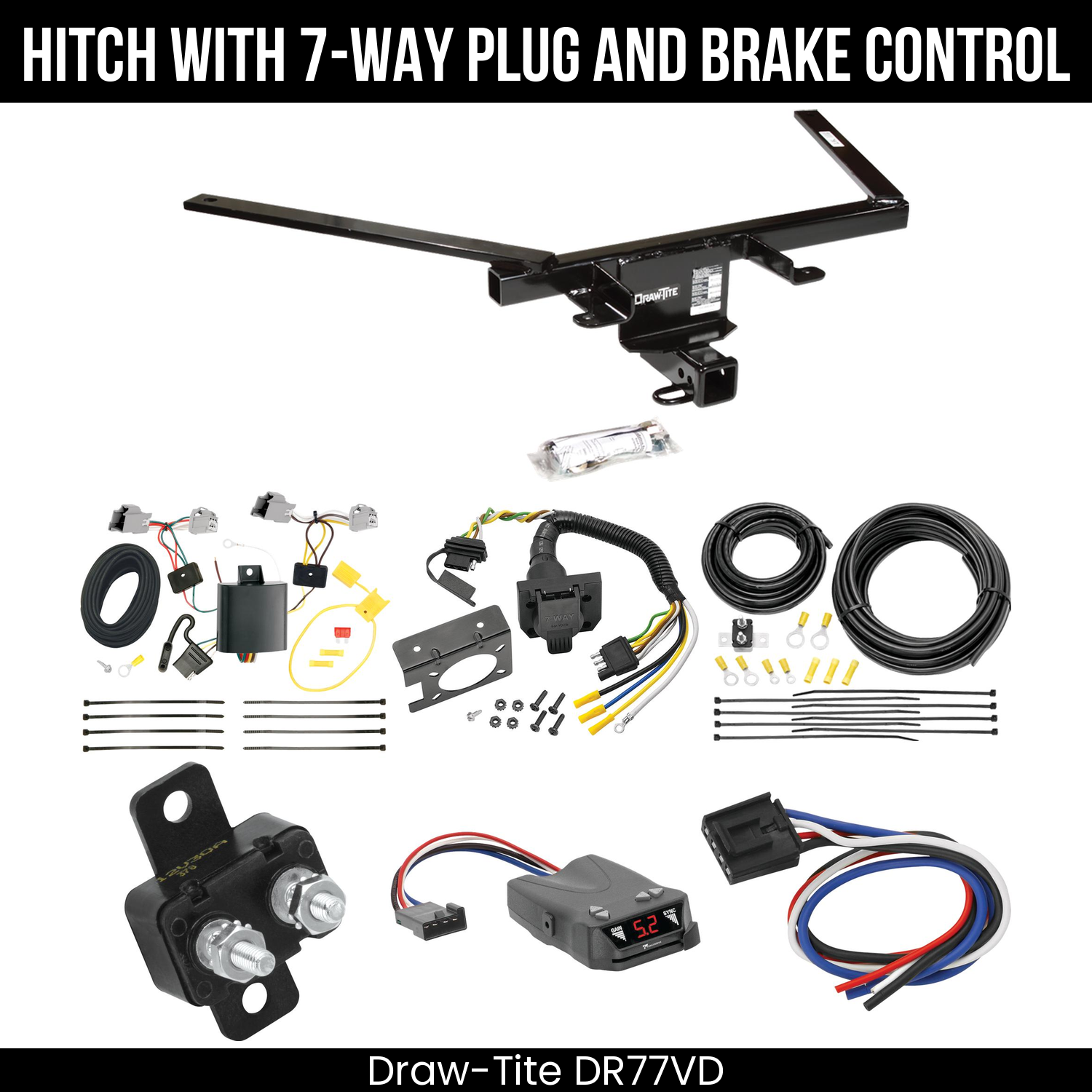 Trailer Hitch , 7-Way , Tekonsha Brakeman IV Brake Control