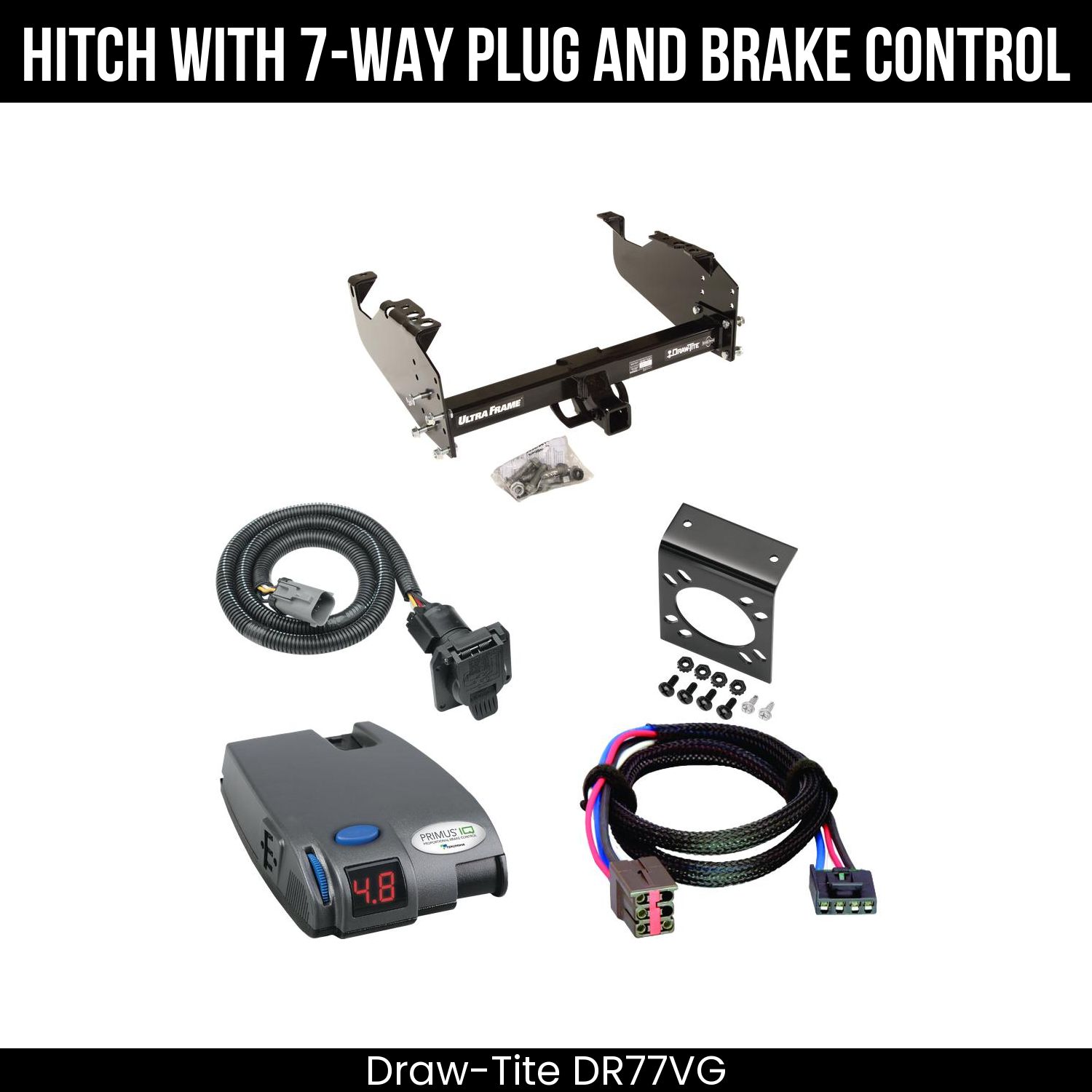 Trailer Hitch , 7-Way , Tekonsha Primus IQ Brake Control