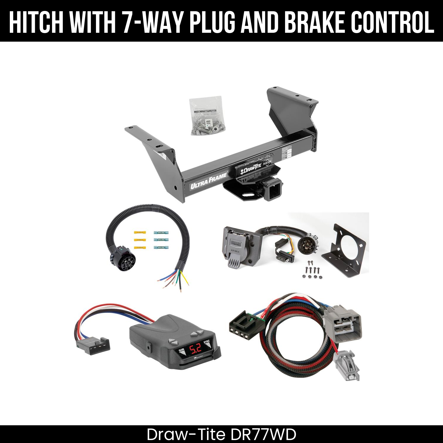 Trailer Hitch , 7-Way , Tekonsha Brakeman IV Brake Control