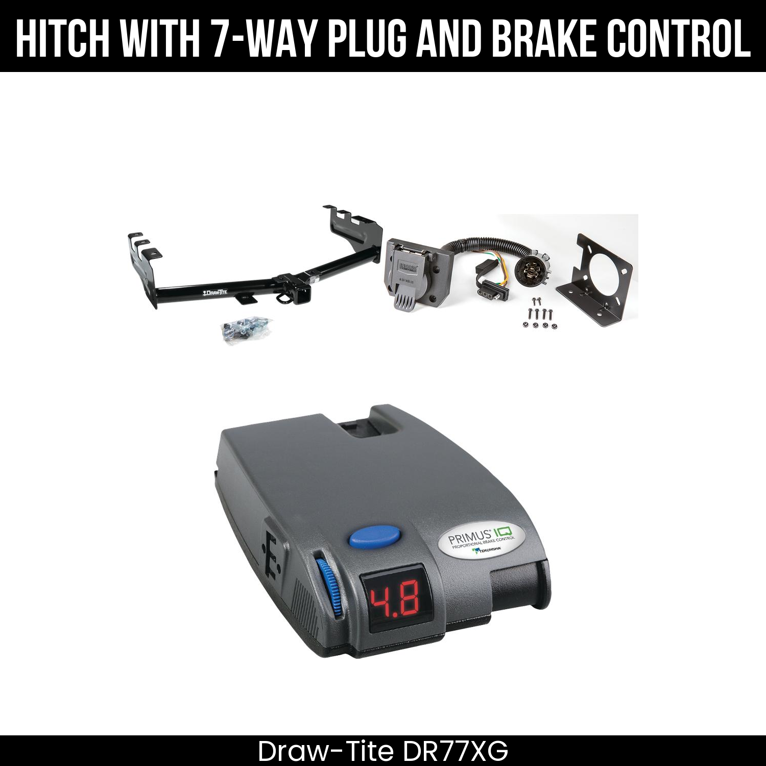 Trailer Hitch , 7-Way , Tekonsha Primus IQ Brake Control