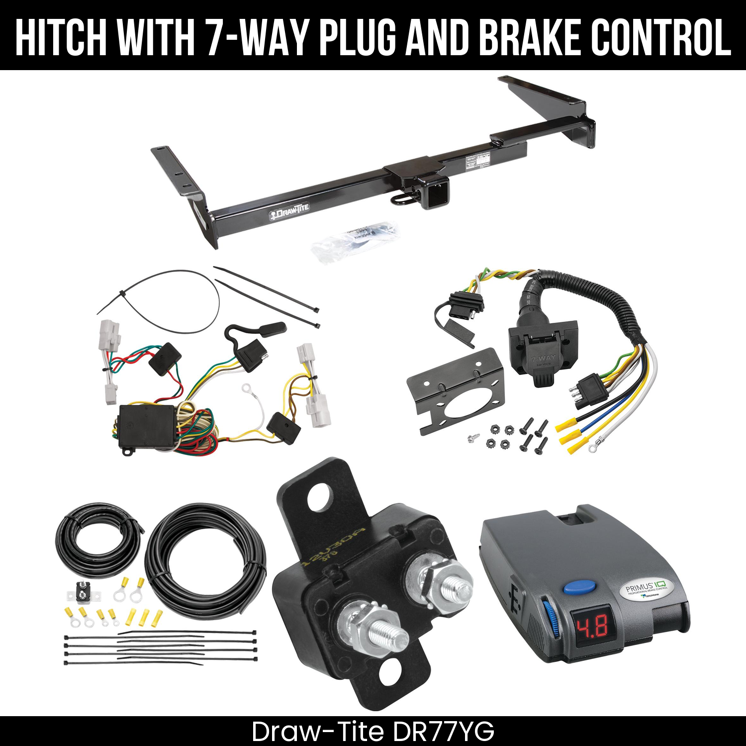 Trailer Hitch , 7-Way , Tekonsha Primus IQ Brake Control