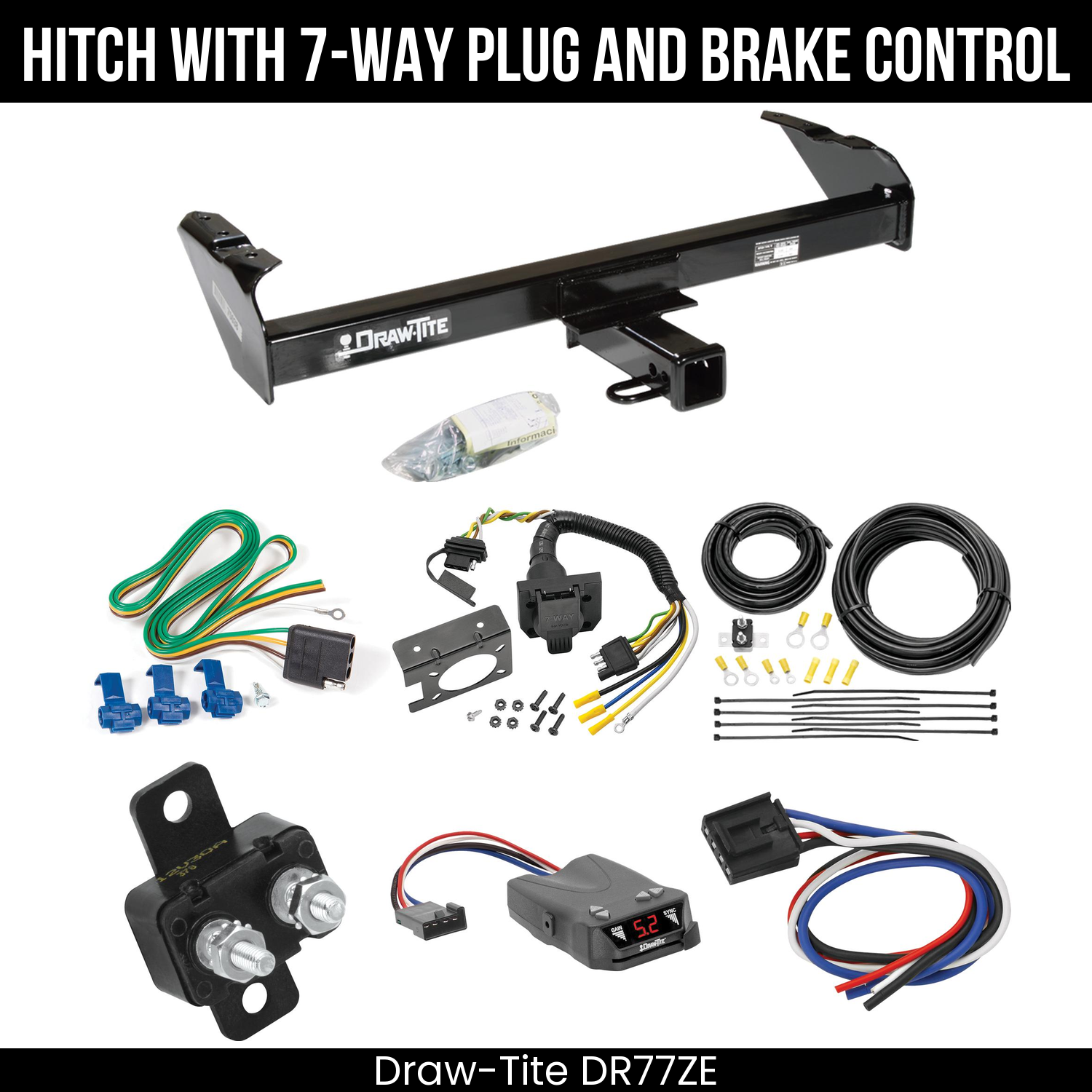 Trailer Hitch , 7-Way , Draw-Tite Activator IV Brake Control