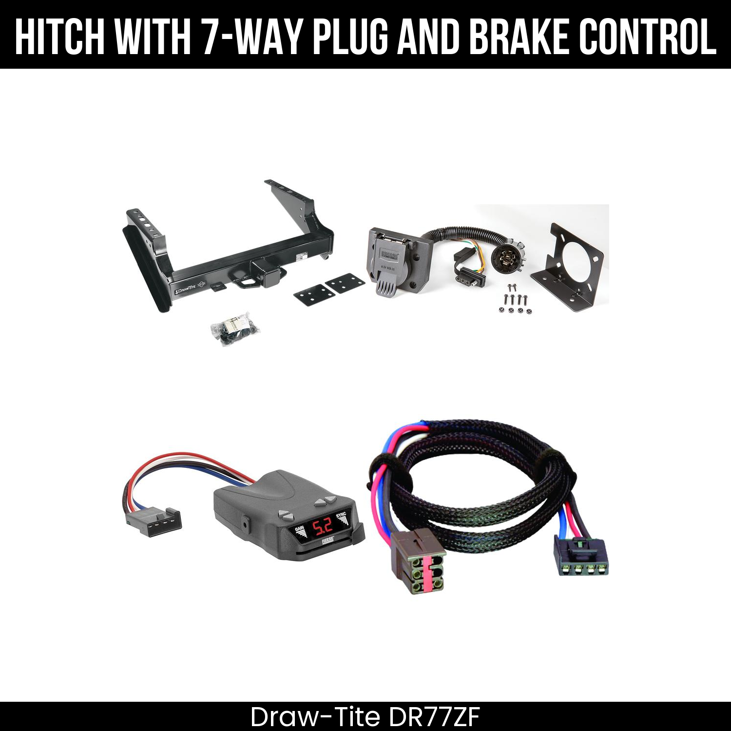 Trailer Hitch , 7-Way , Reese Brakeman IV Brake Control