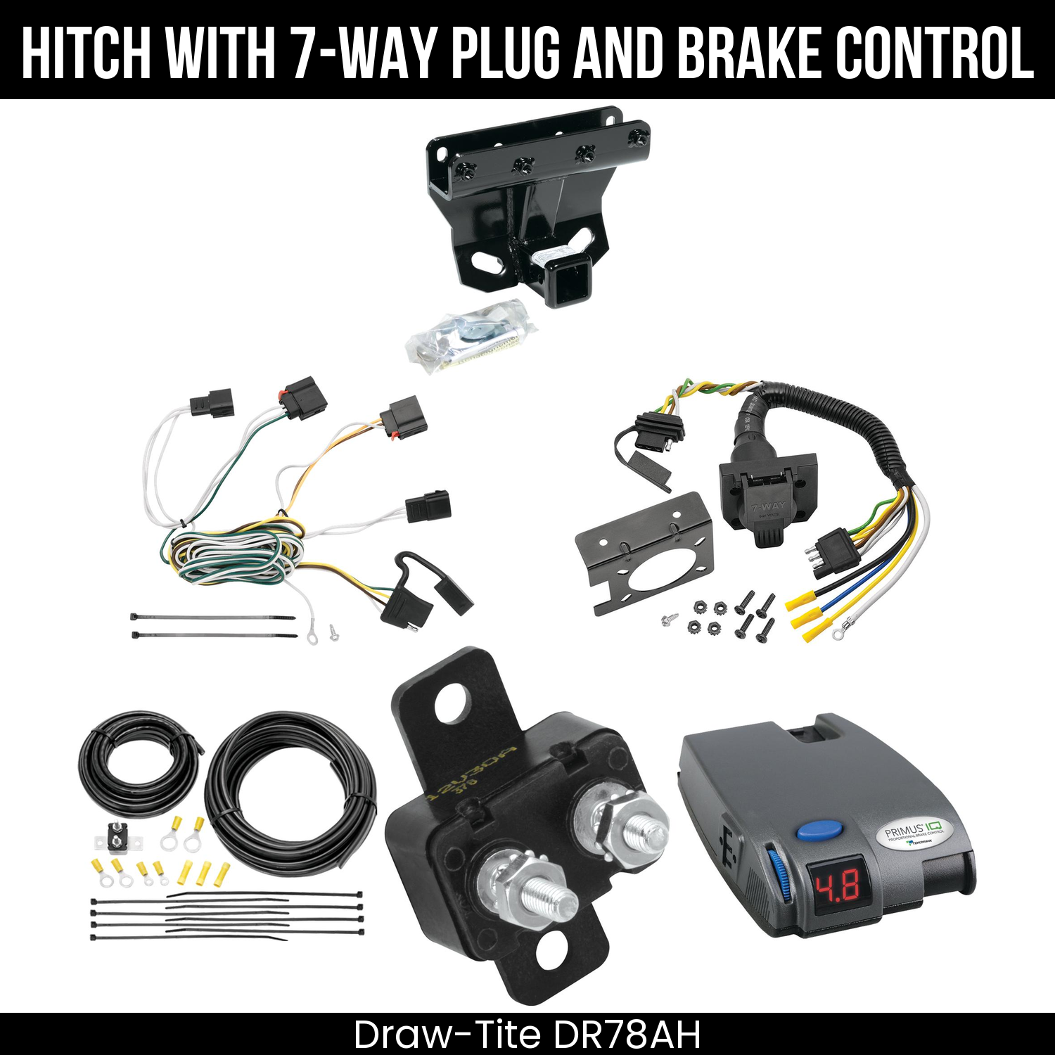 Trailer Hitch , 7-Way , Tekonsha Primus IQ Brake Control