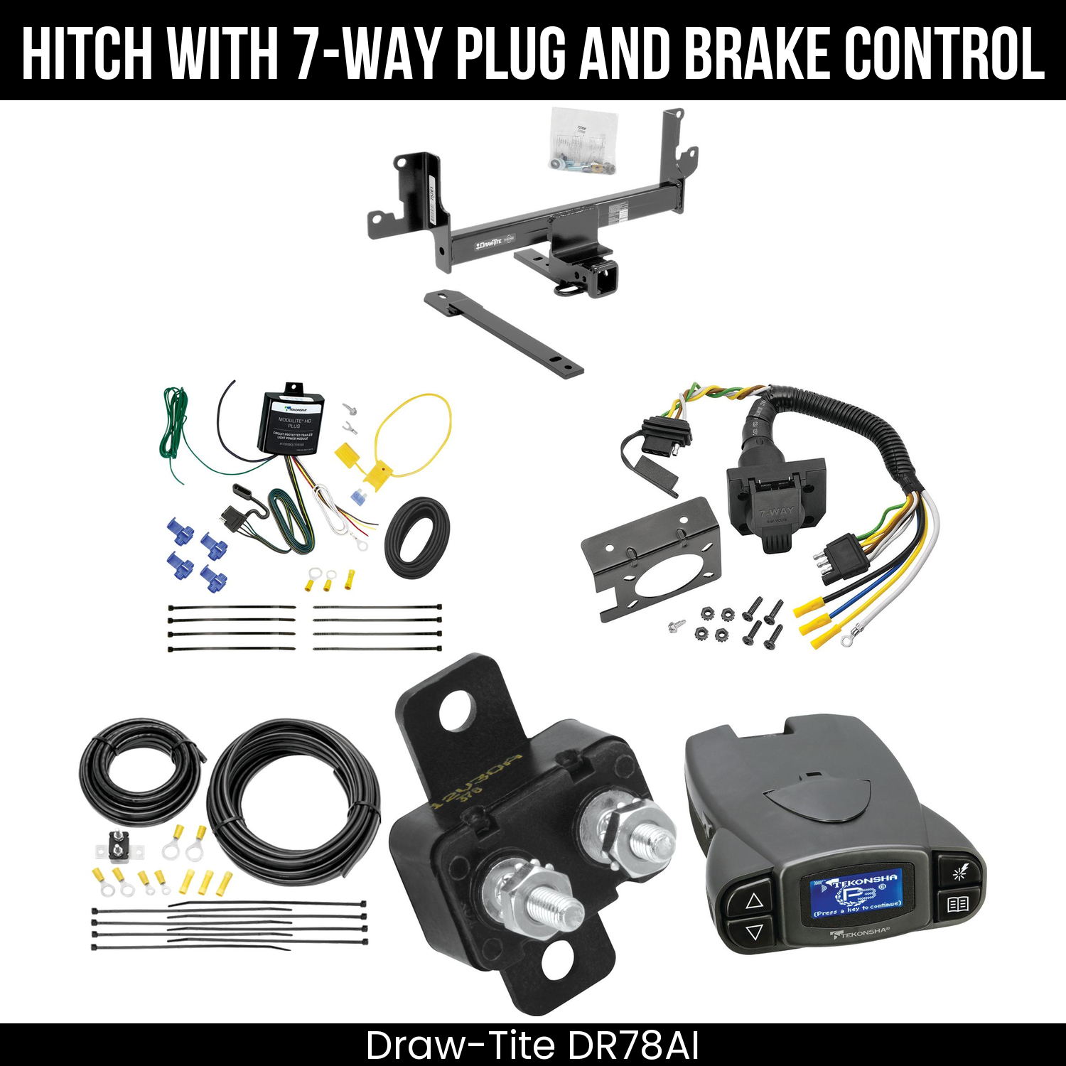 Trailer Hitch , 7-Way , Tekonsha Prodigy P3 Brake Control