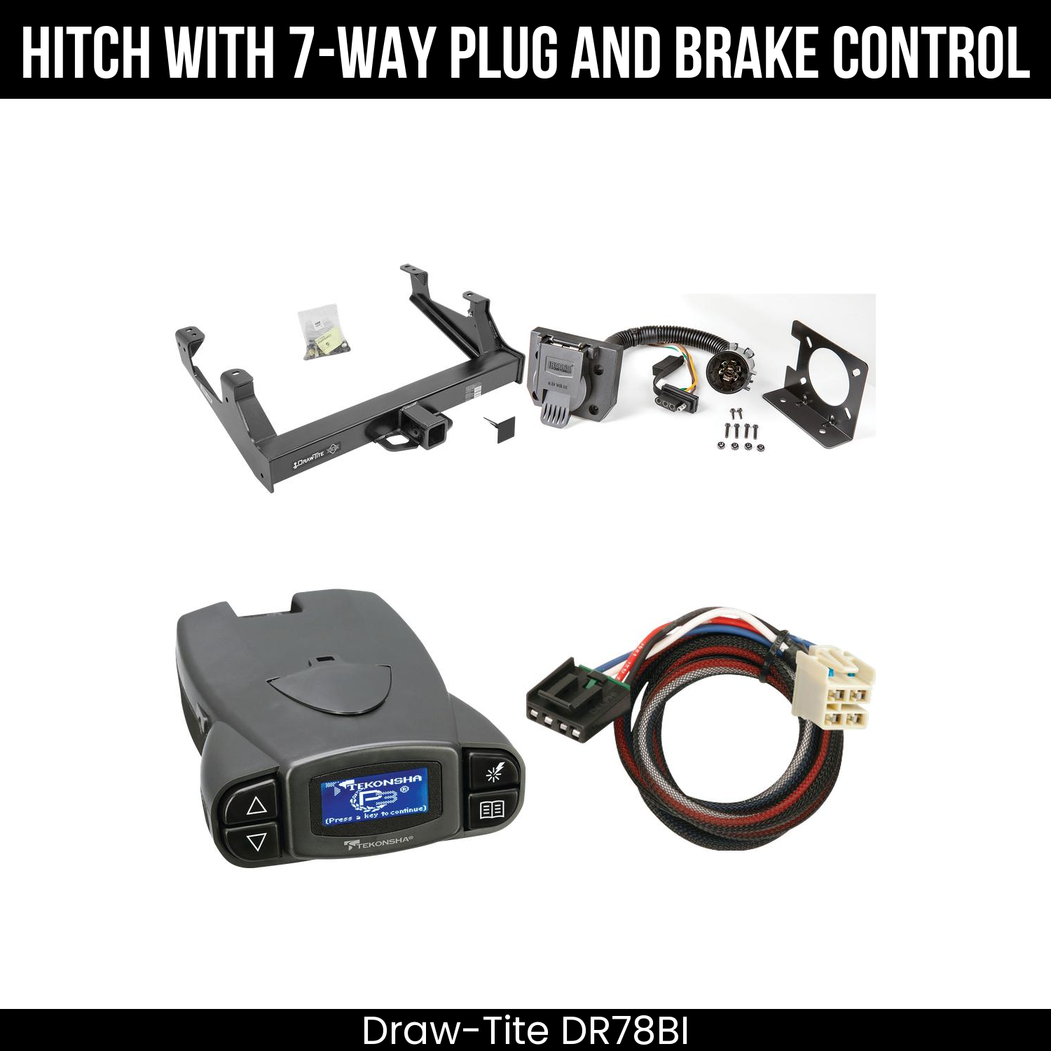 Trailer Hitch , 7-Way , Tekonsha Prodigy P3 Brake Control