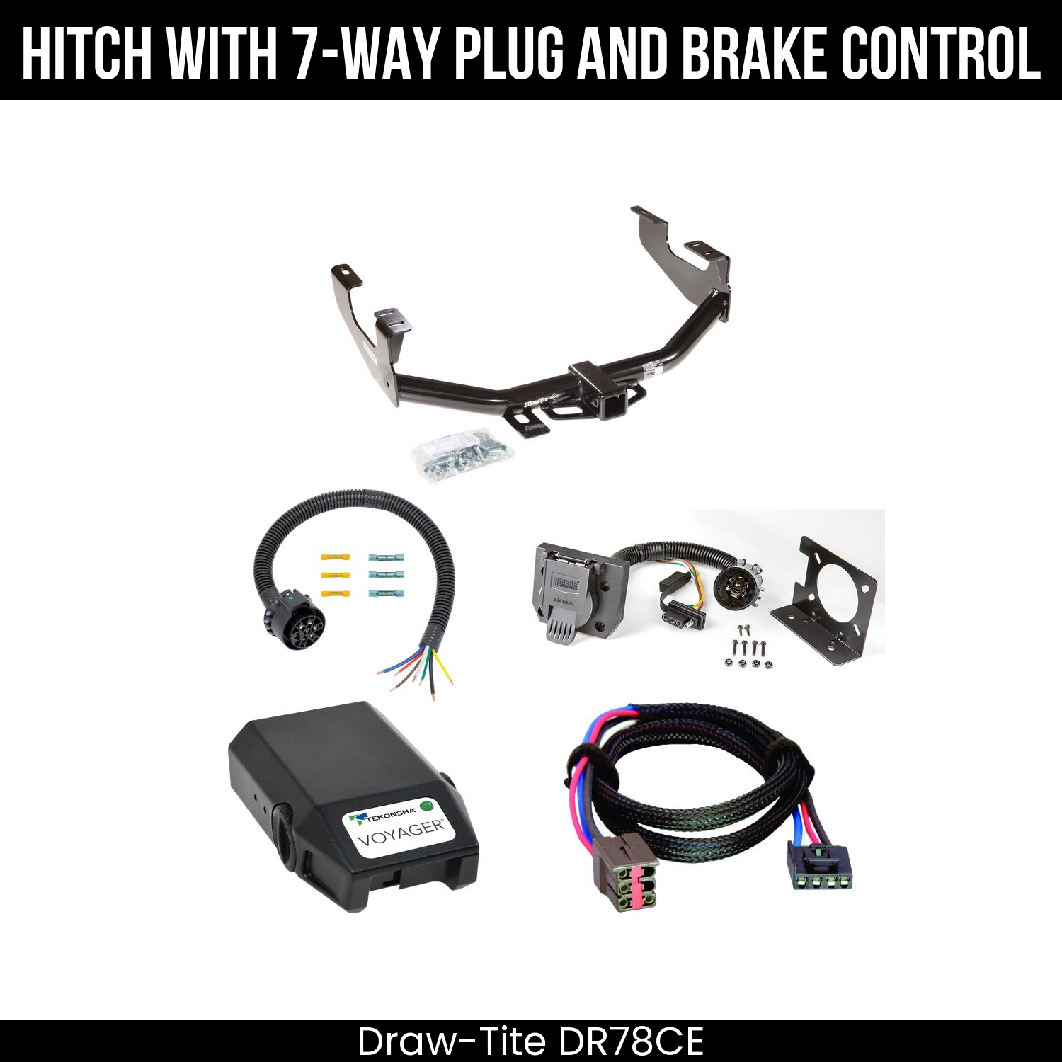 Trailer Hitch , 7-Way , Tekonsha Voyager Brake Control