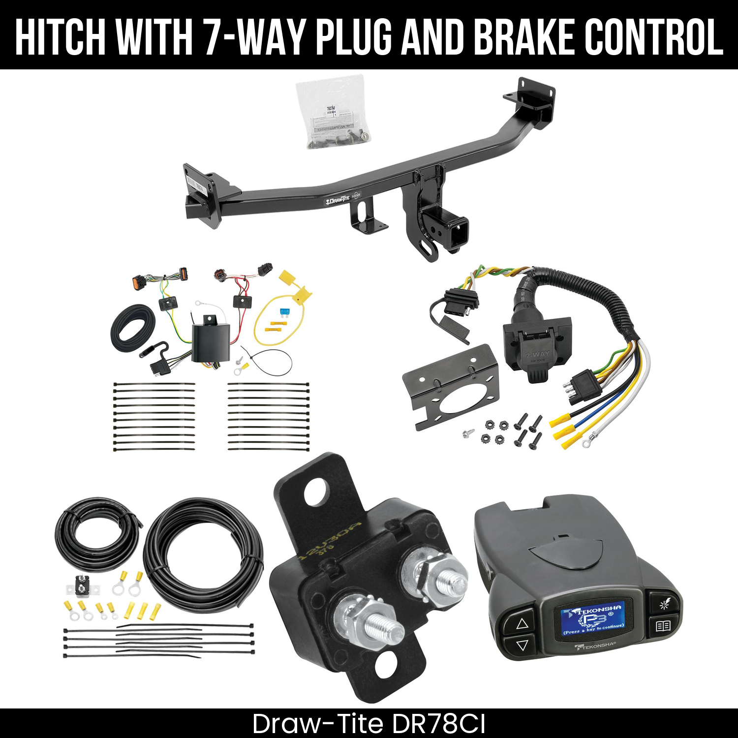 Trailer Hitch , 7-Way , Tekonsha Prodigy P3 Brake Control