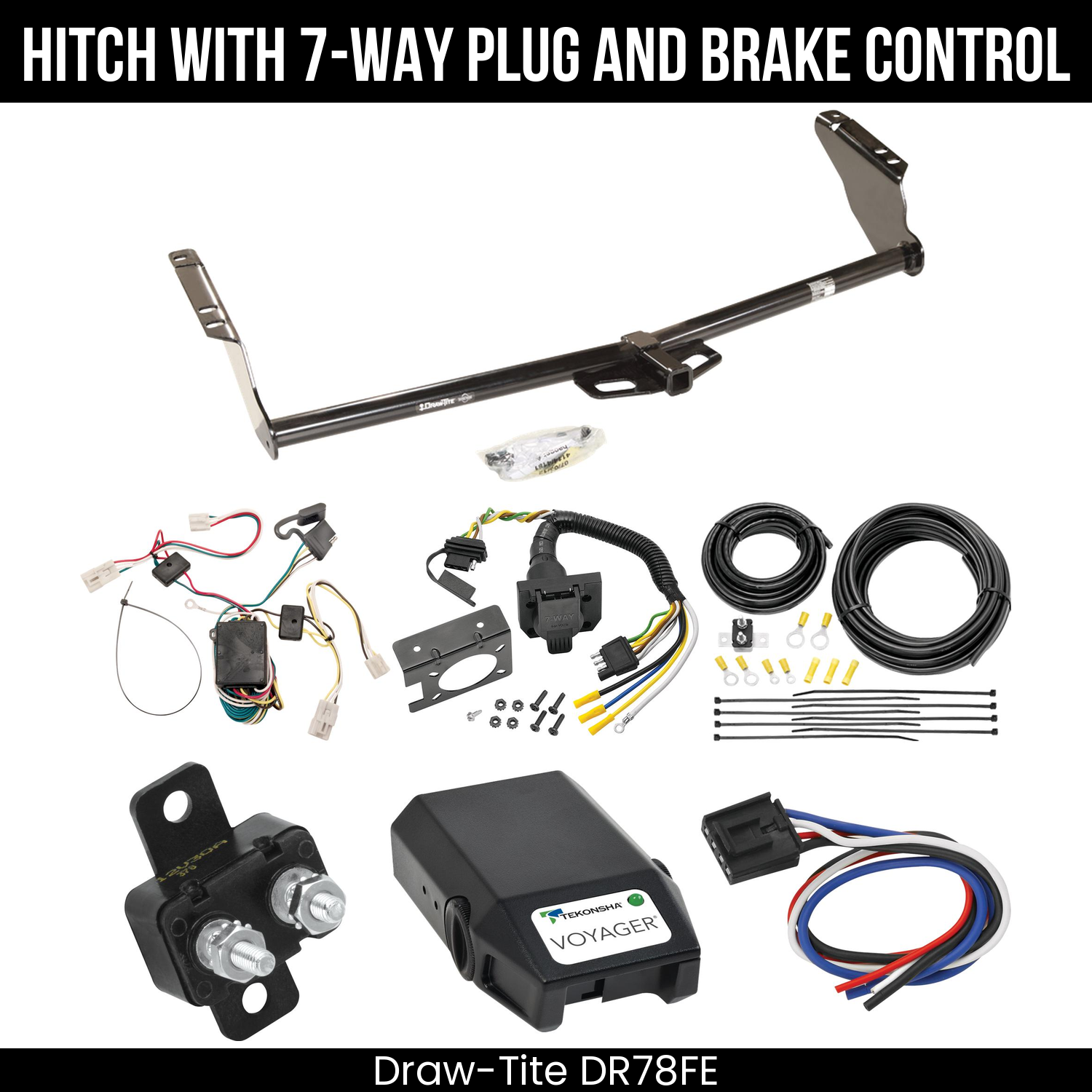 Trailer Hitch , 7-Way , Tekonsha Voyager Brake Control