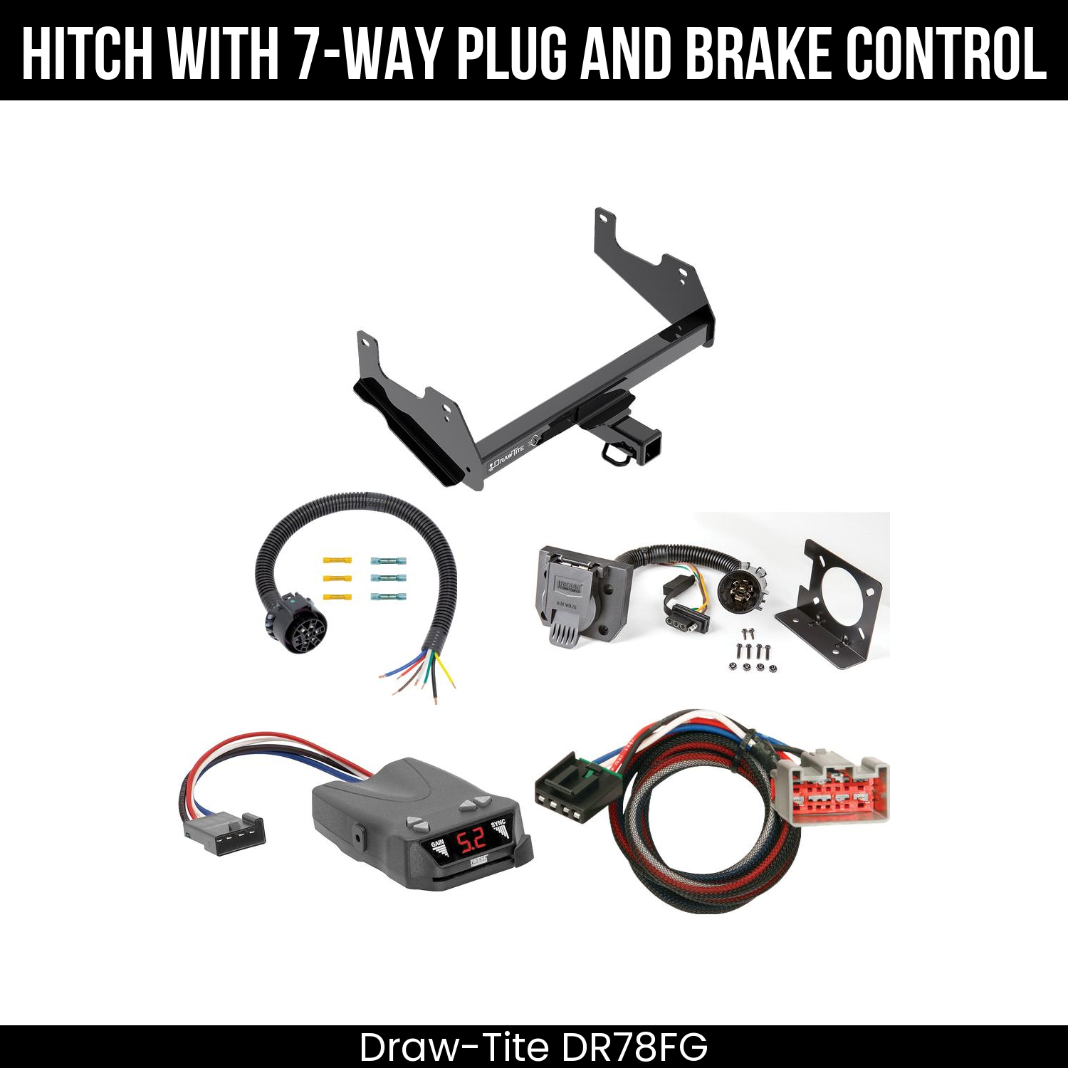 Trailer Hitch , 7-Way , Reese Brakeman IV Brake Control