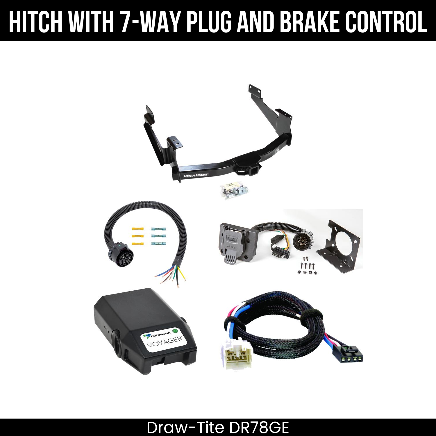 Trailer Hitch , 7-Way , Tekonsha Voyager Brake Control