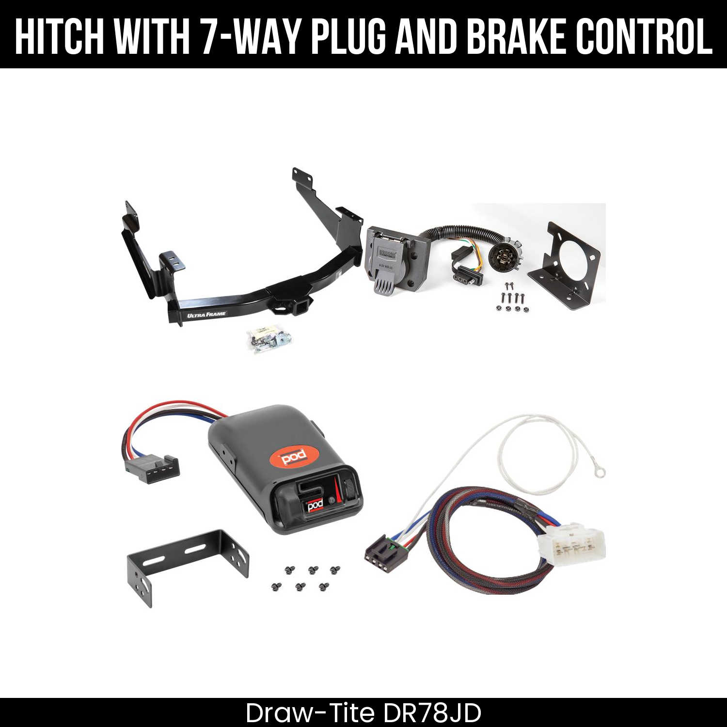 Trailer Hitch , 7-Way , Pro Series POD Brake Control