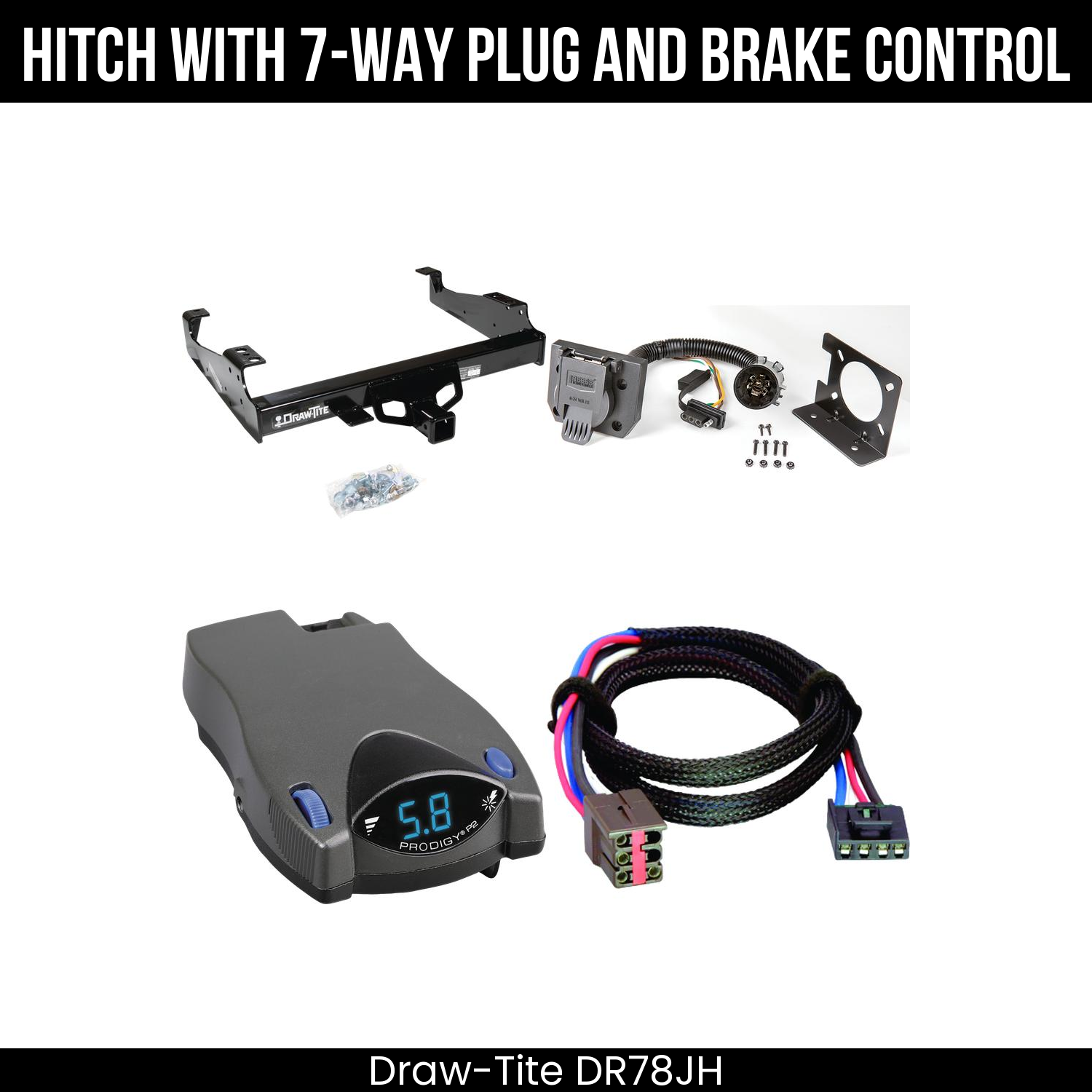 Trailer Hitch , 7-Way , Tekonsha Prodigy P2 Brake Control