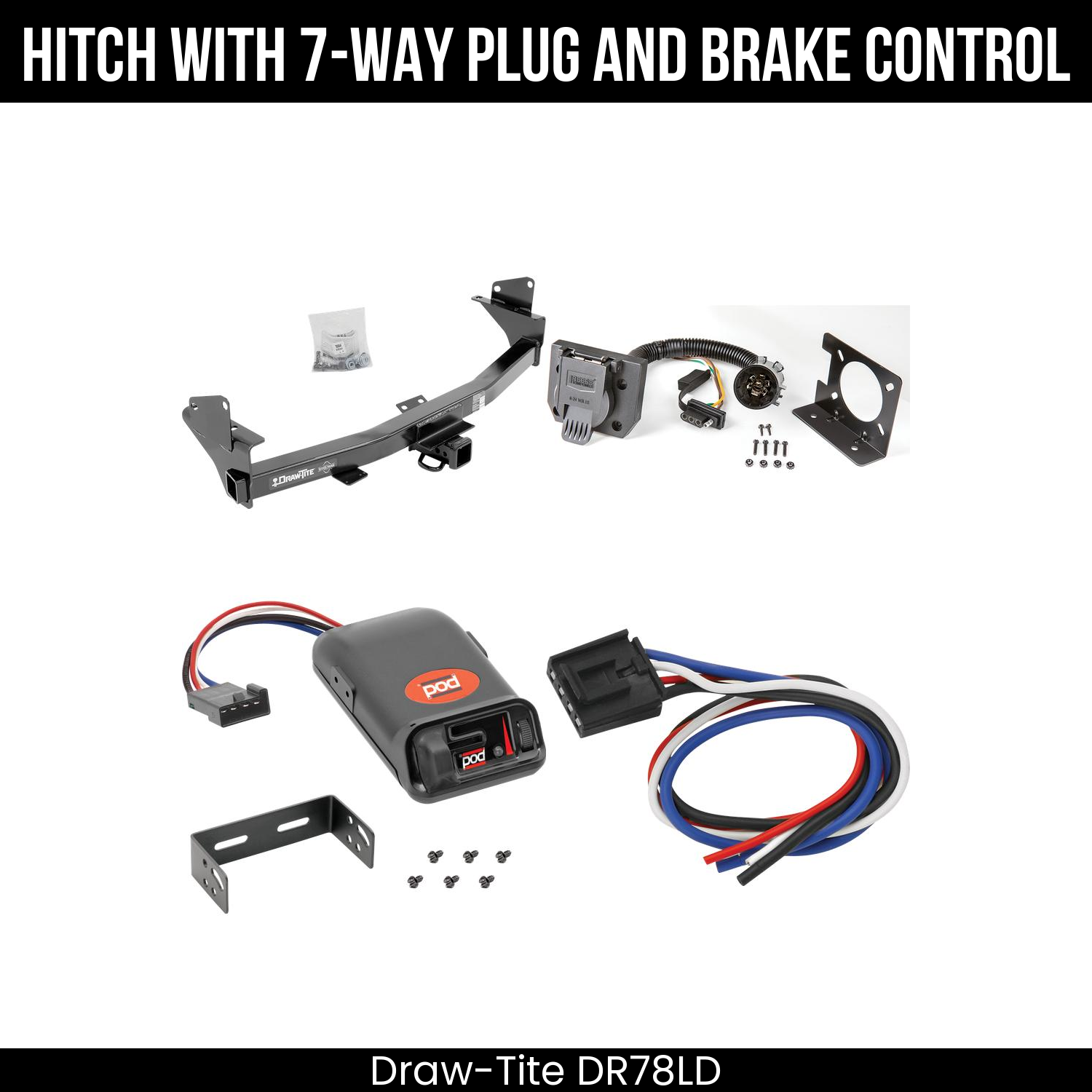 Trailer Hitch , 7-Way , Pro Series POD Brake Control