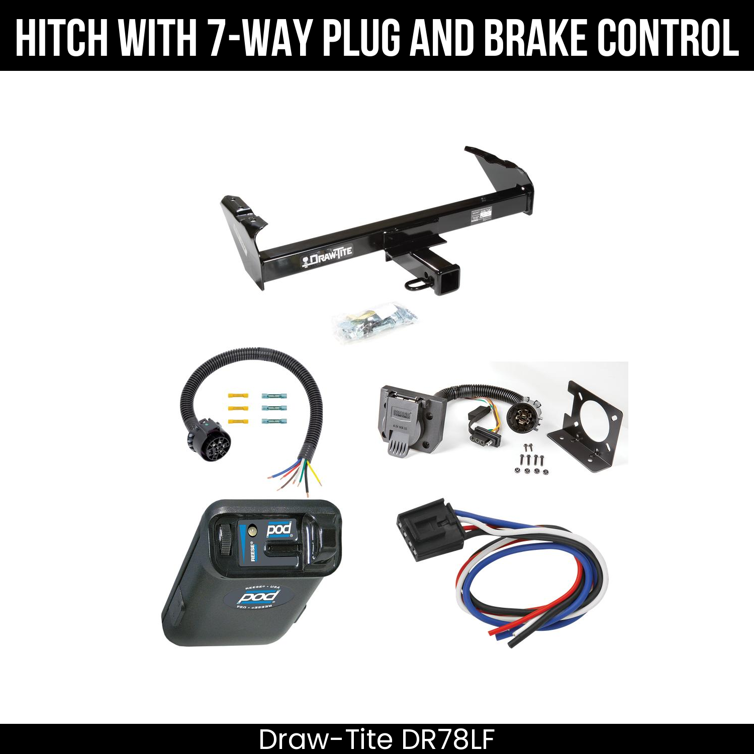 Trailer Hitch , 7-Way , Reese POD Brake Control