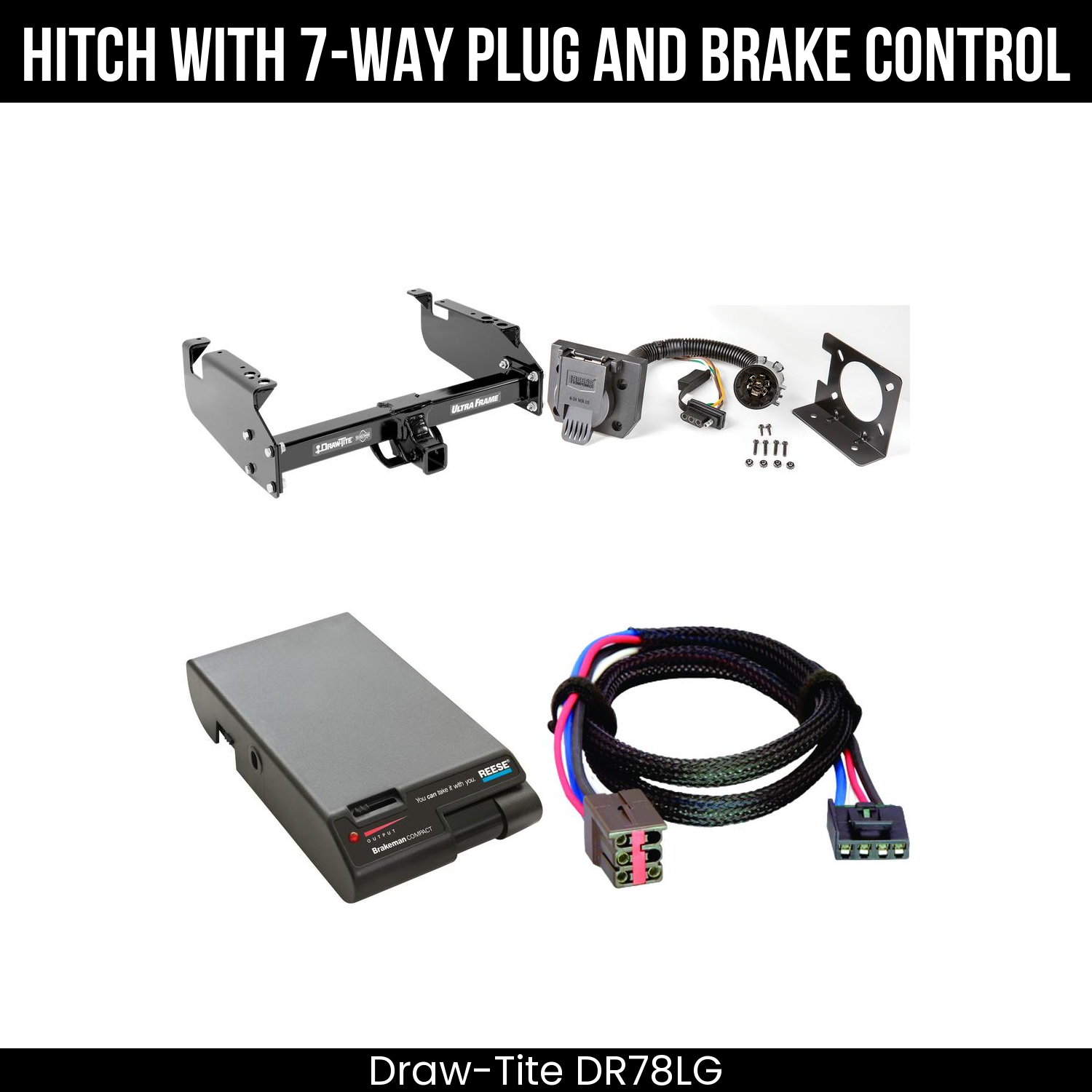 Trailer Hitch , 7-Way , Reese Brakeman Brake Control