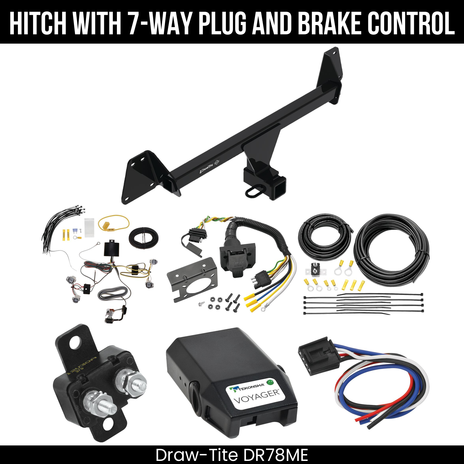 Trailer Hitch , 7-Way , Tekonsha Voyager Brake Control