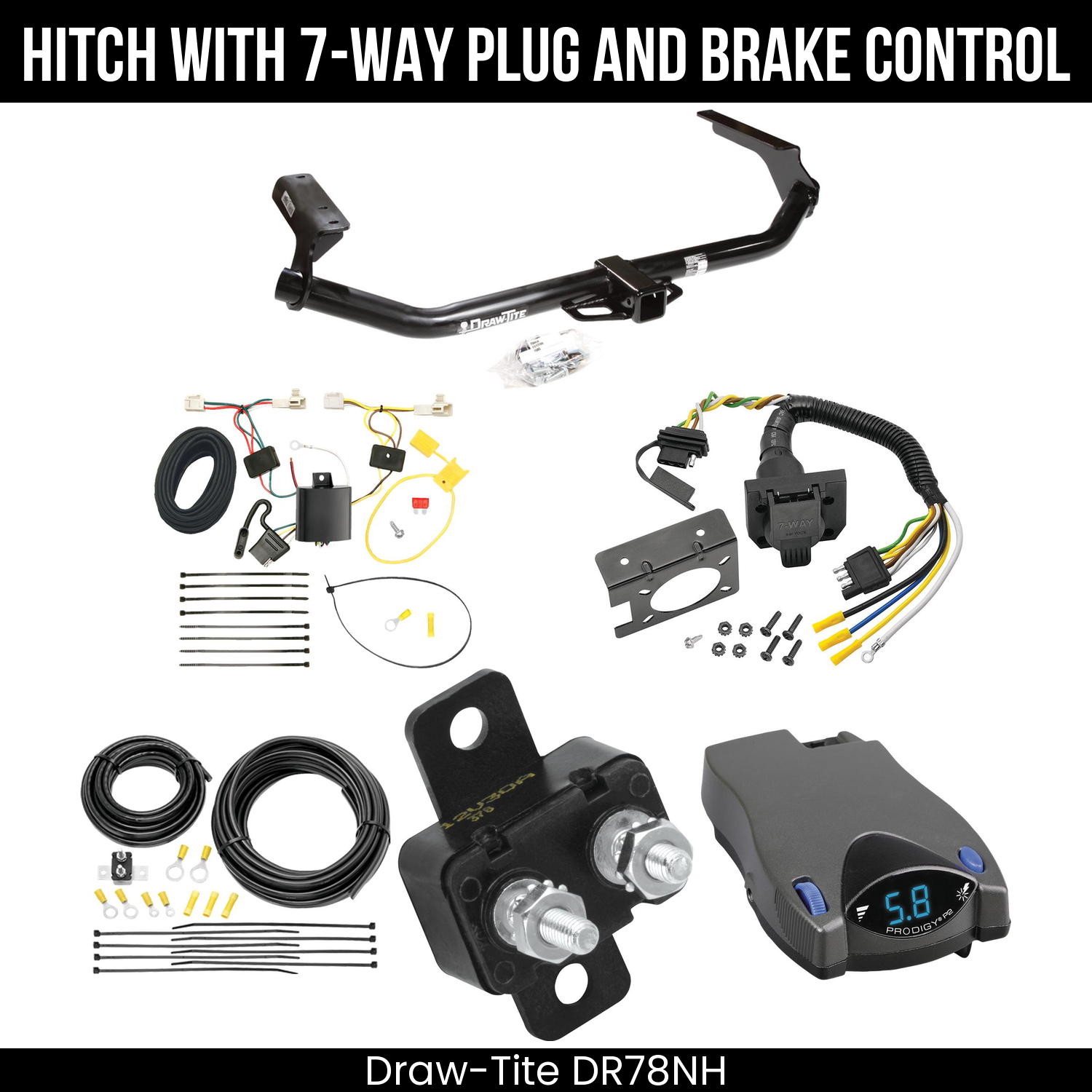 Trailer Hitch , 7-Way , Tekonsha Prodigy P2 Brake Control