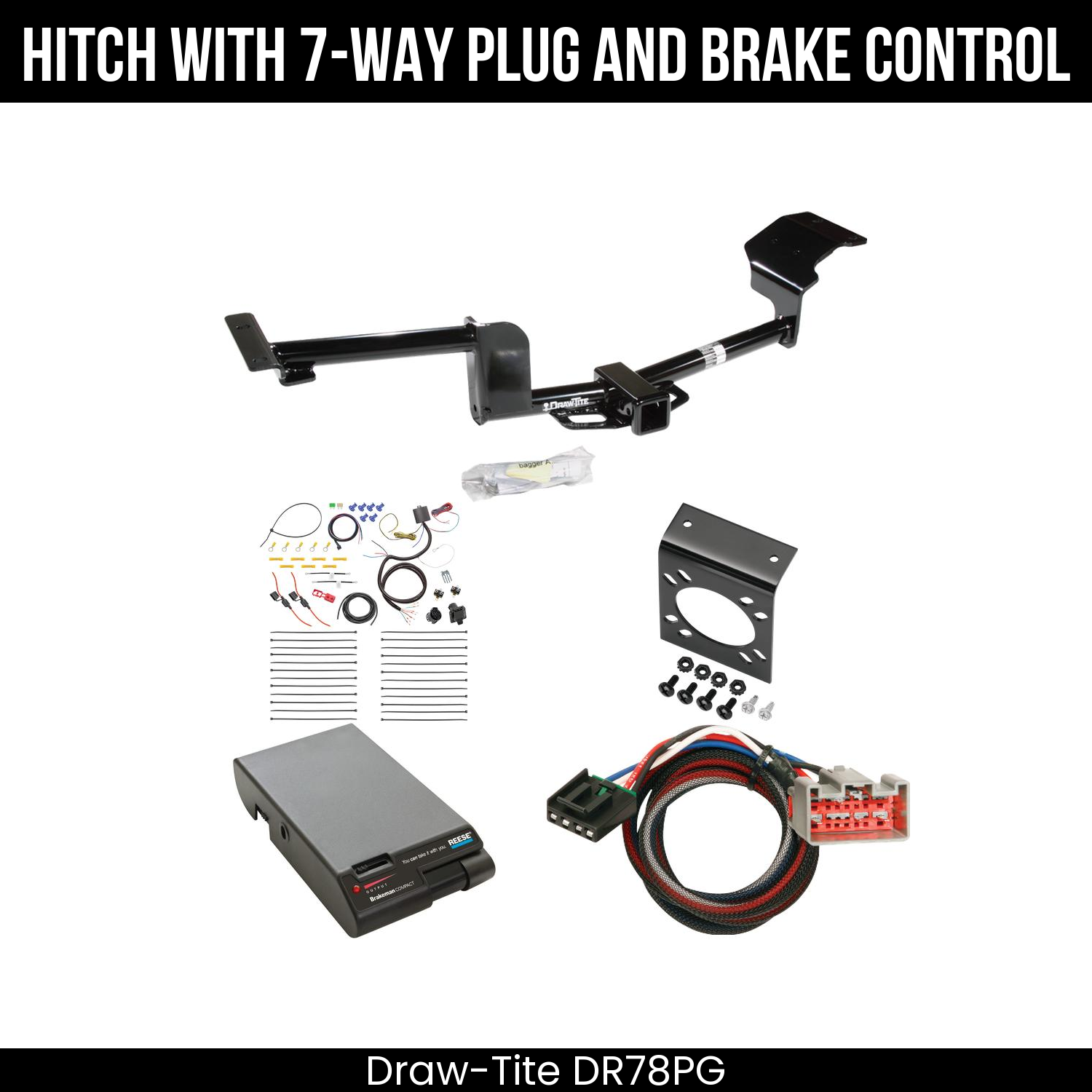 Trailer Hitch , 7-Way , Reese Brakeman Brake Control