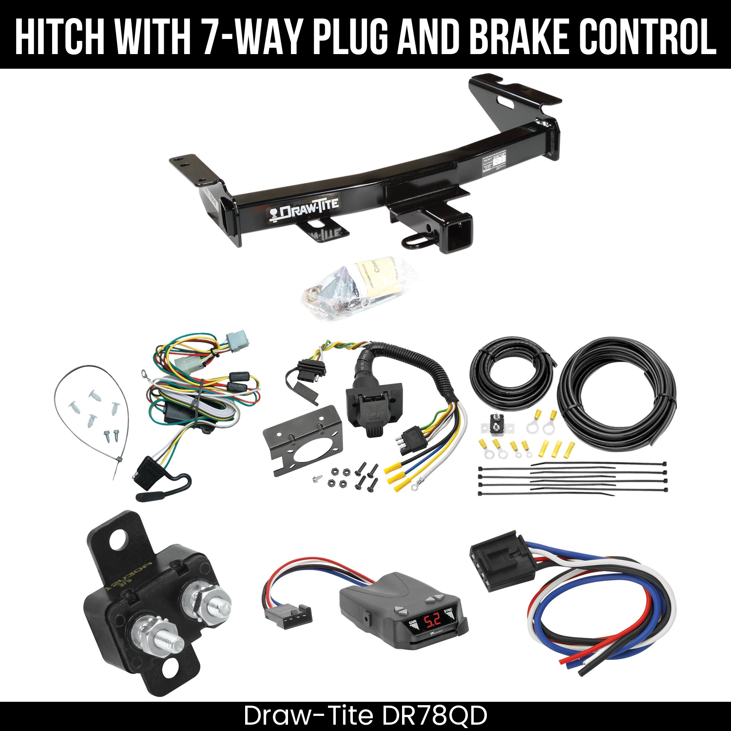 Trailer Hitch , 7-Way , Tekonsha Brakeman IV Brake Control