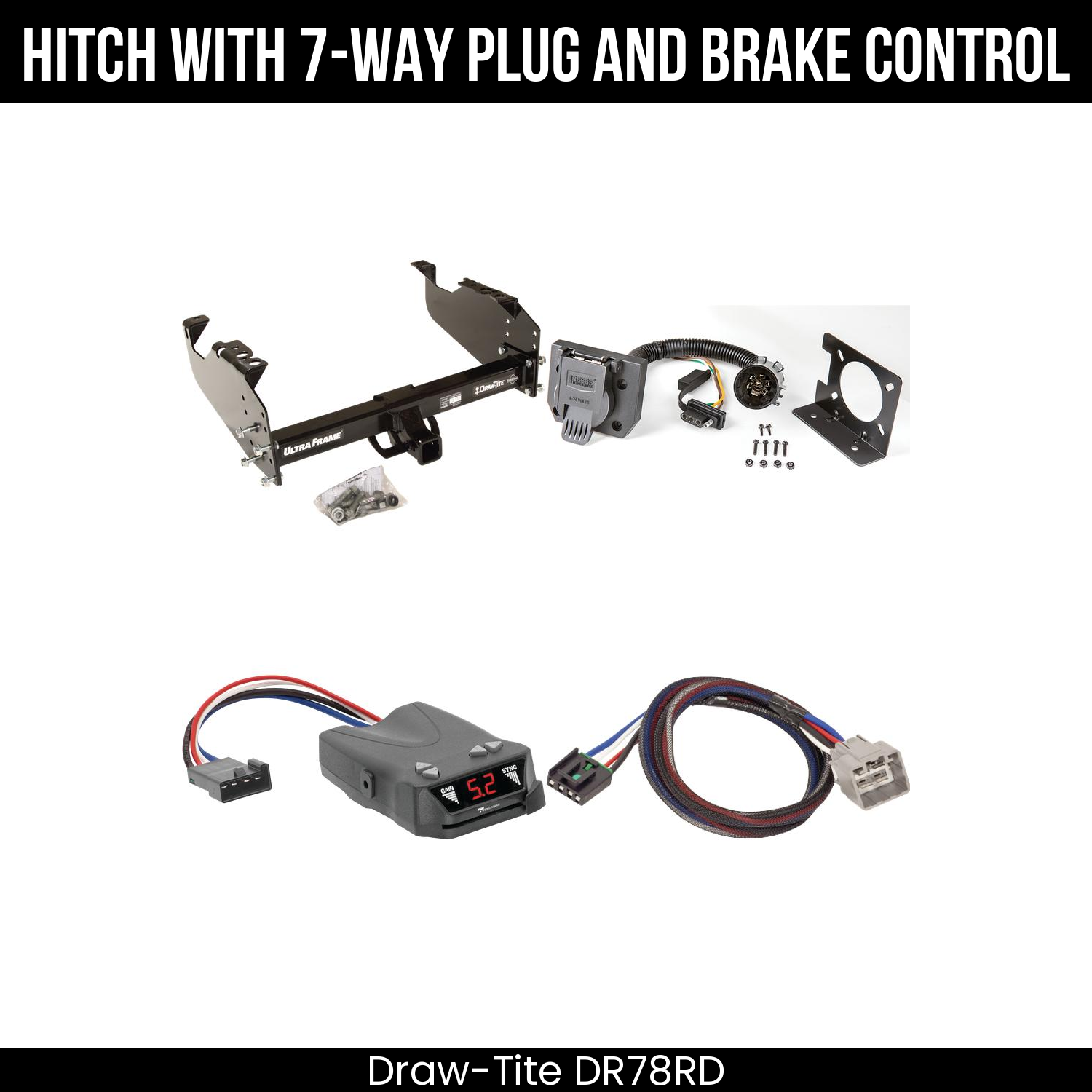 Trailer Hitch , 7-Way , Tekonsha Brakeman IV Brake Control