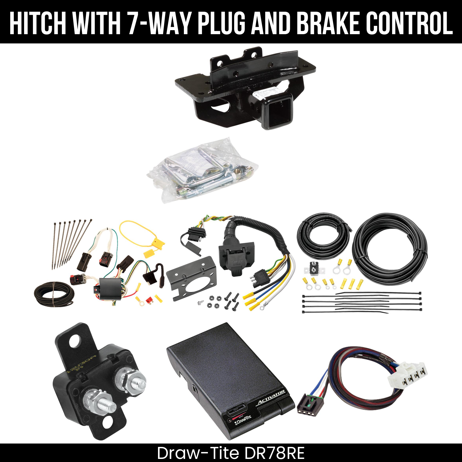 Trailer Hitch , 7-Way , Draw-Tite Activator Brake Control