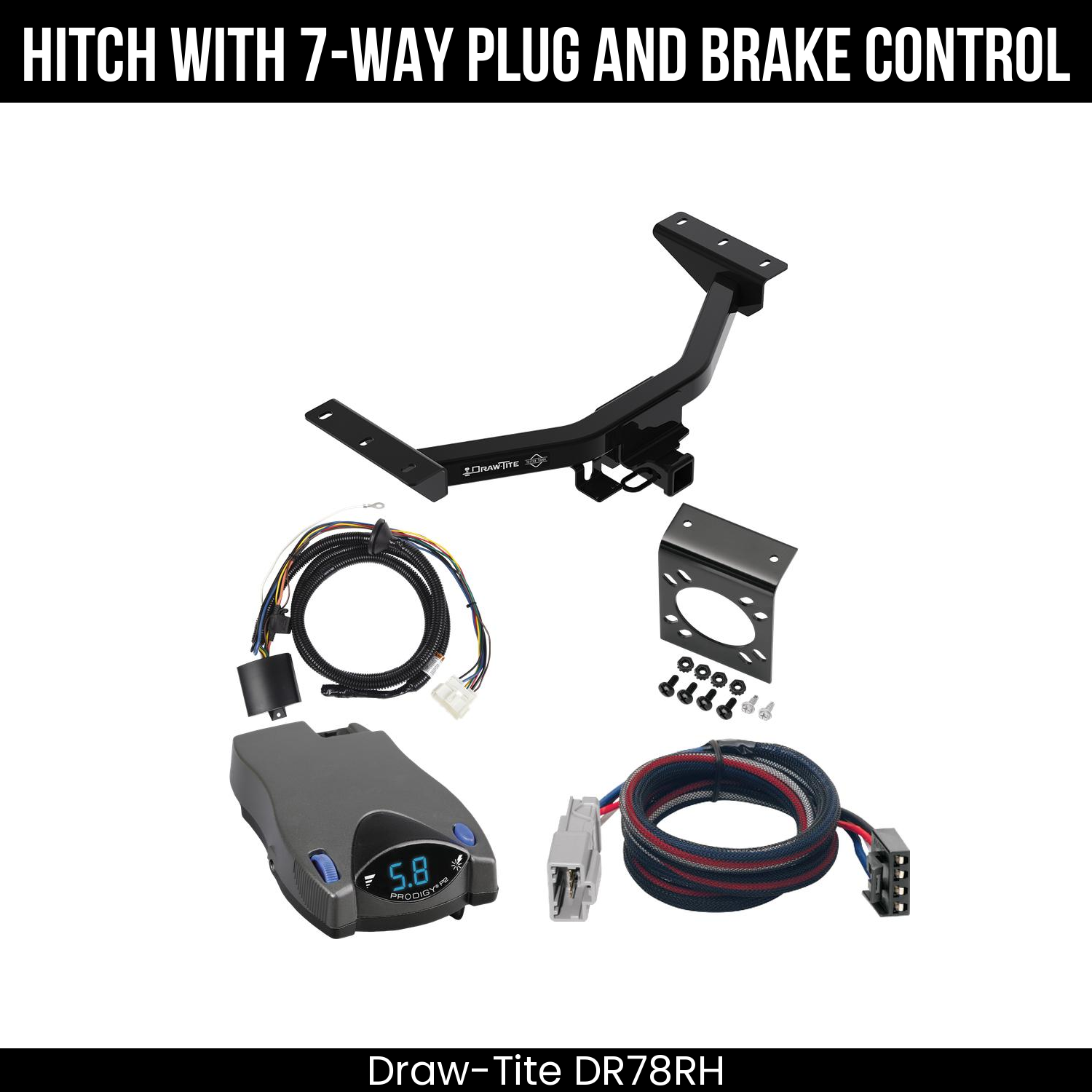 Trailer Hitch , 7-Way , Tekonsha Prodigy P2 Brake Control