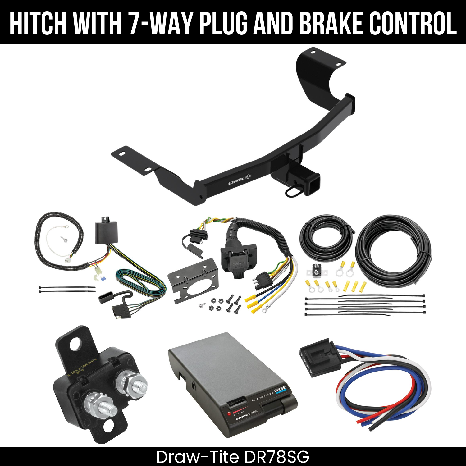 Trailer Hitch , 7-Way , Reese Brakeman Brake Control