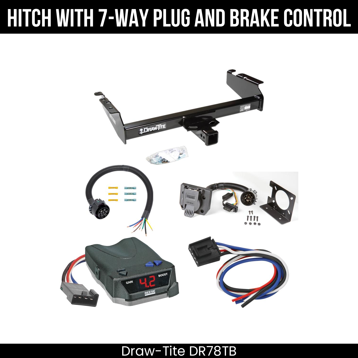 Trailer Hitch , 7-Way , Reese Brake EVN Control