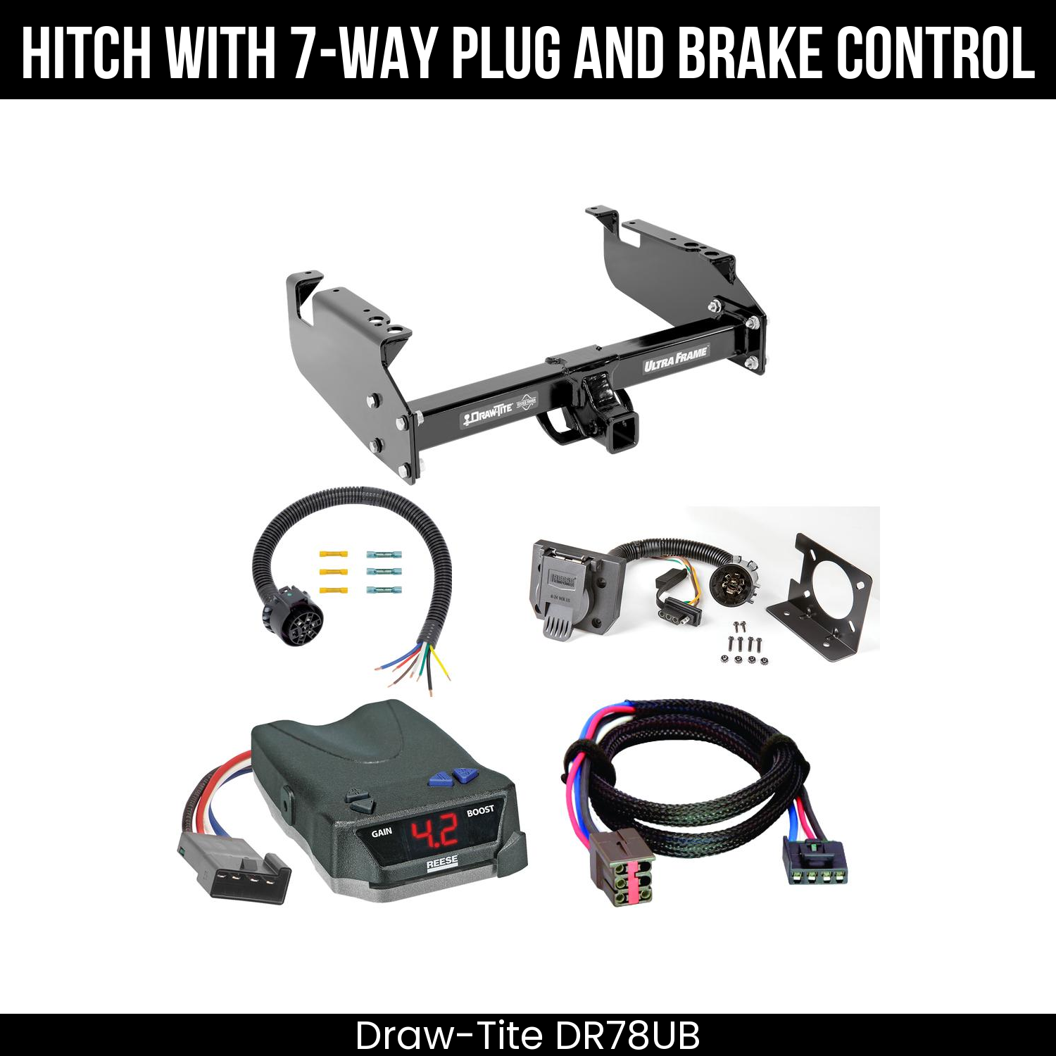 Trailer Hitch , 7-Way , Reese Brake EVN Control