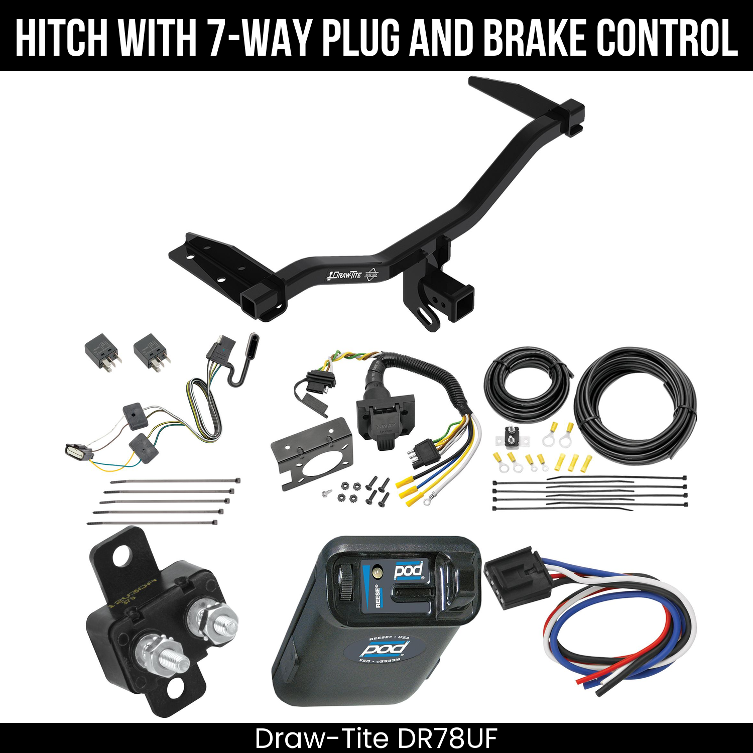Trailer Hitch , 7-Way , Reese POD Brake Control