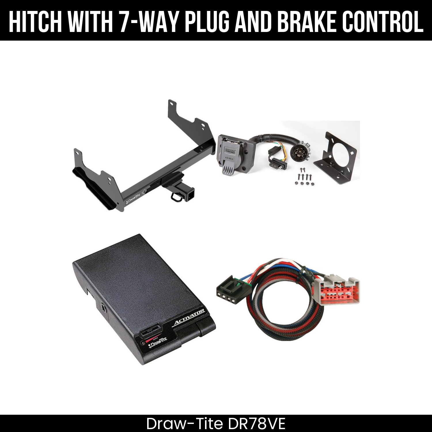 Trailer Hitch , 7-Way , Draw-Tite Activator Brake Control