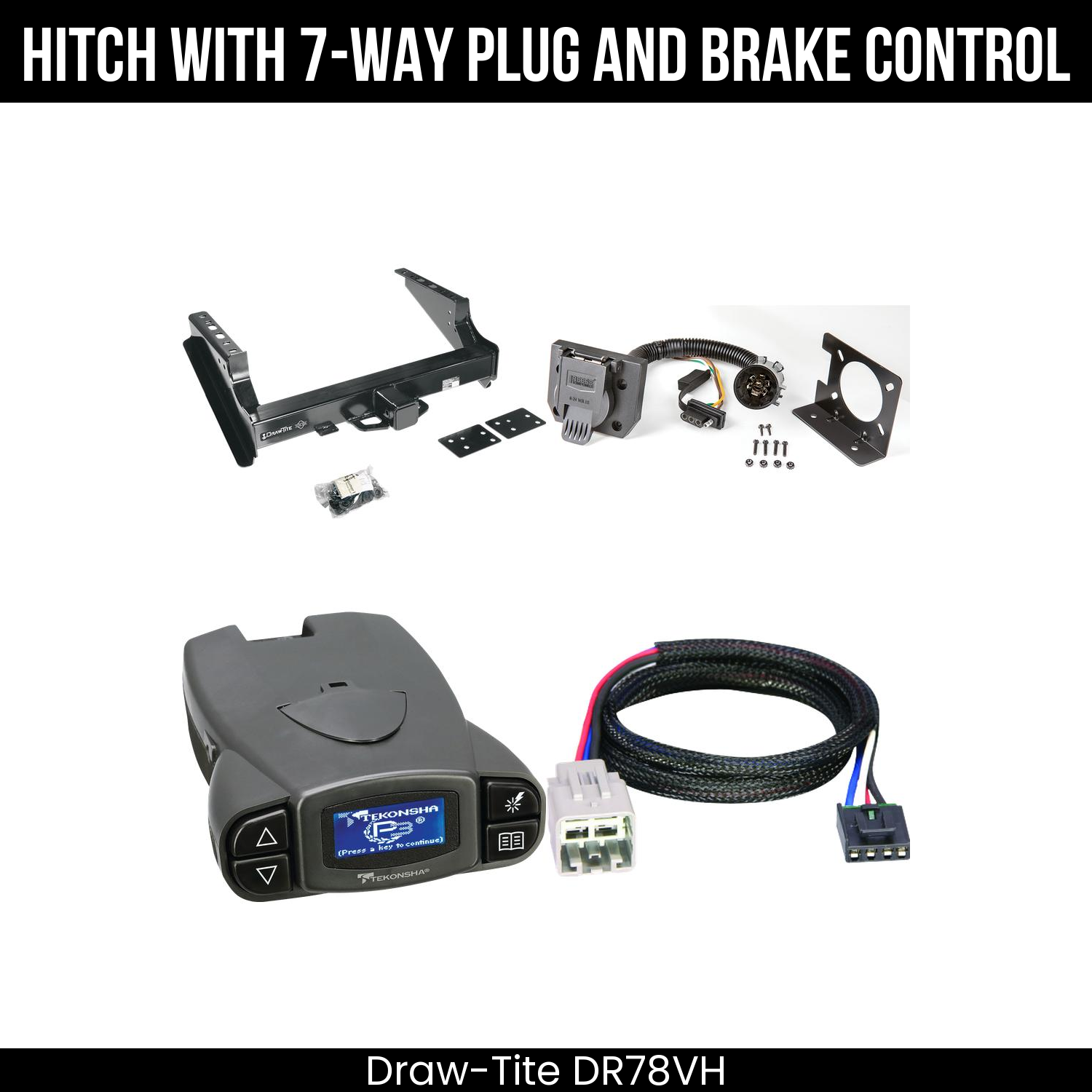 Trailer Hitch , 7-Way , Tekonsha Prodigy P3 Brake Control