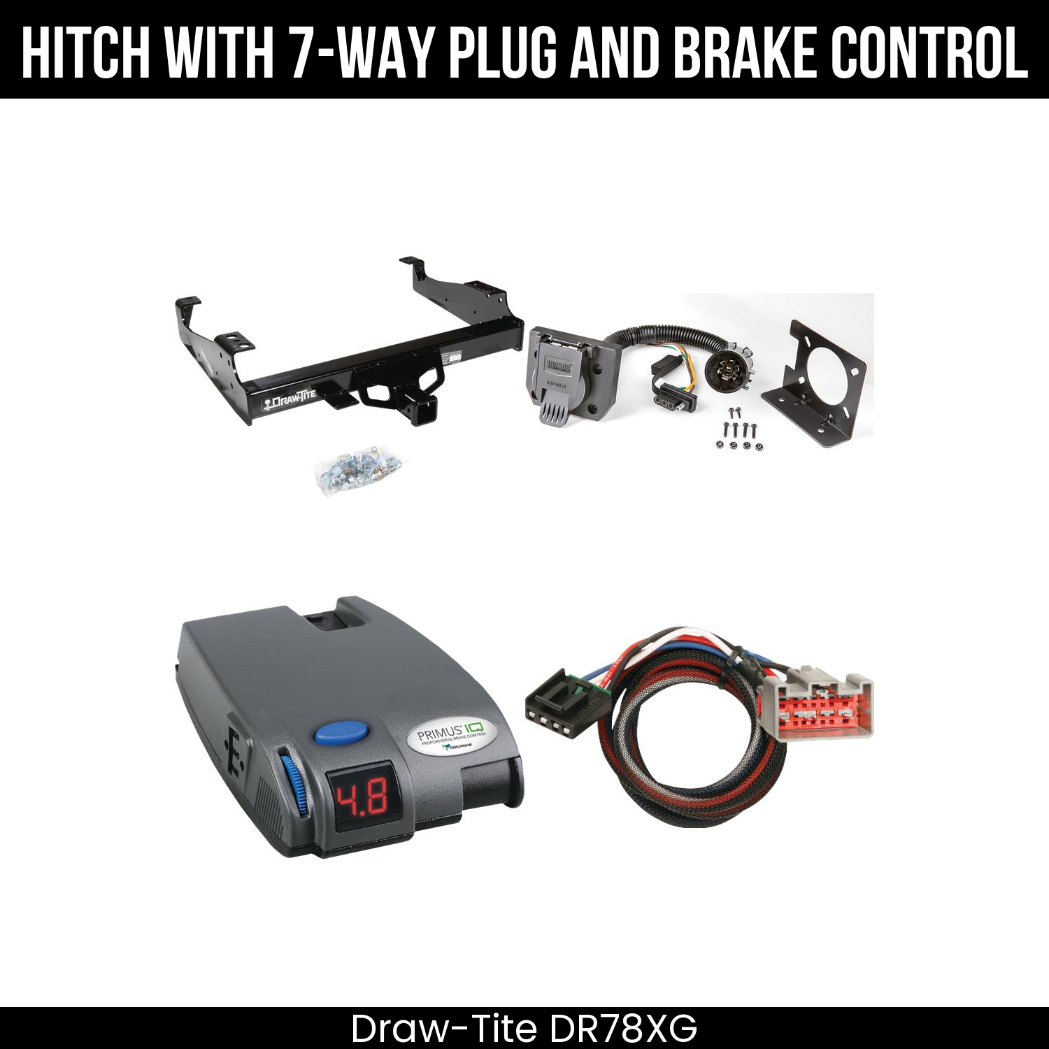 Trailer Hitch , 7-Way , Tekonsha Primus IQ Brake Control
