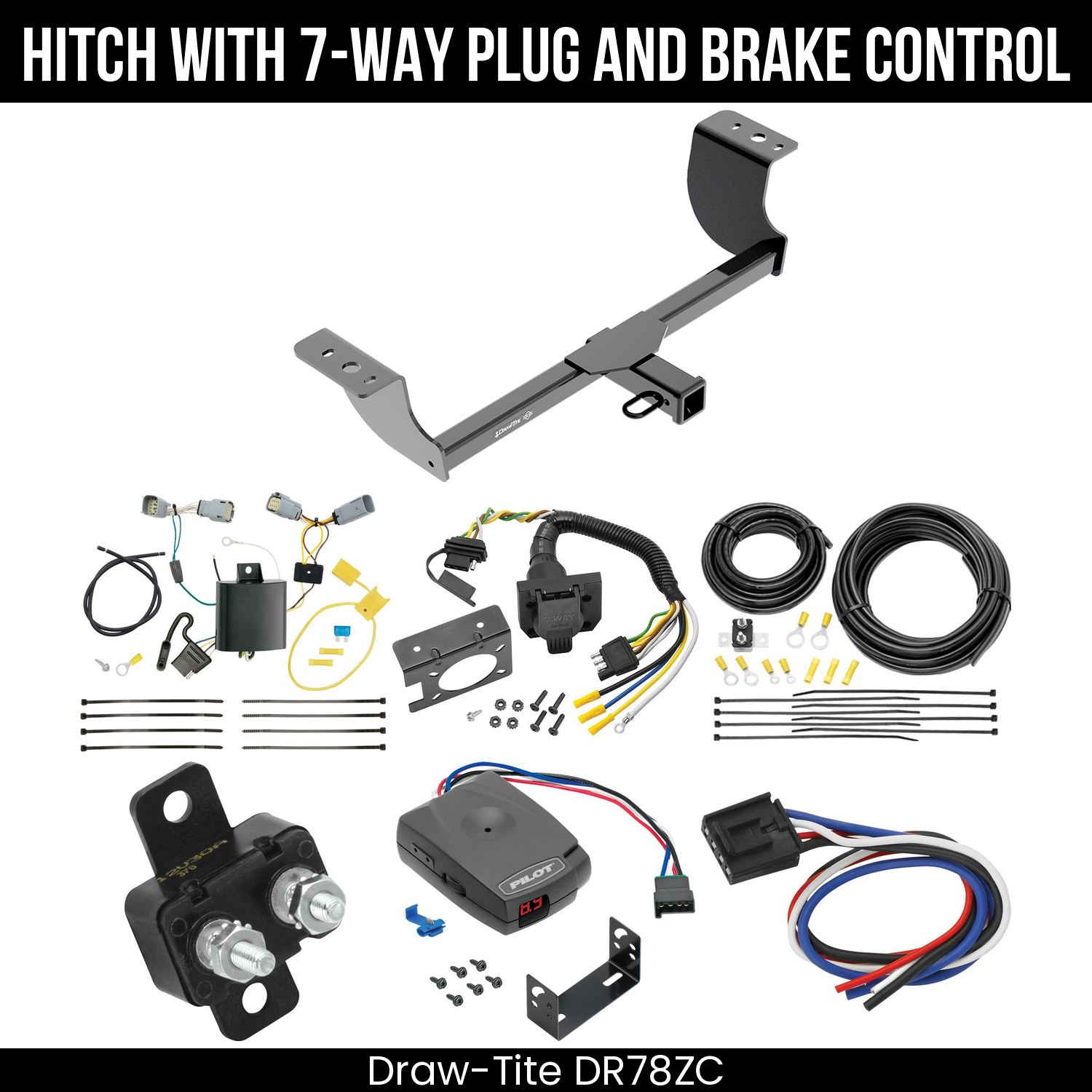Trailer Hitch , 7-Way , Pro Series Pilot Brake Control