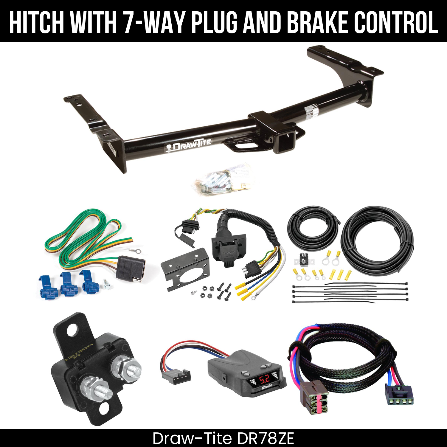 Trailer Hitch , 7-Way , Draw-Tite Activator IV Brake Control