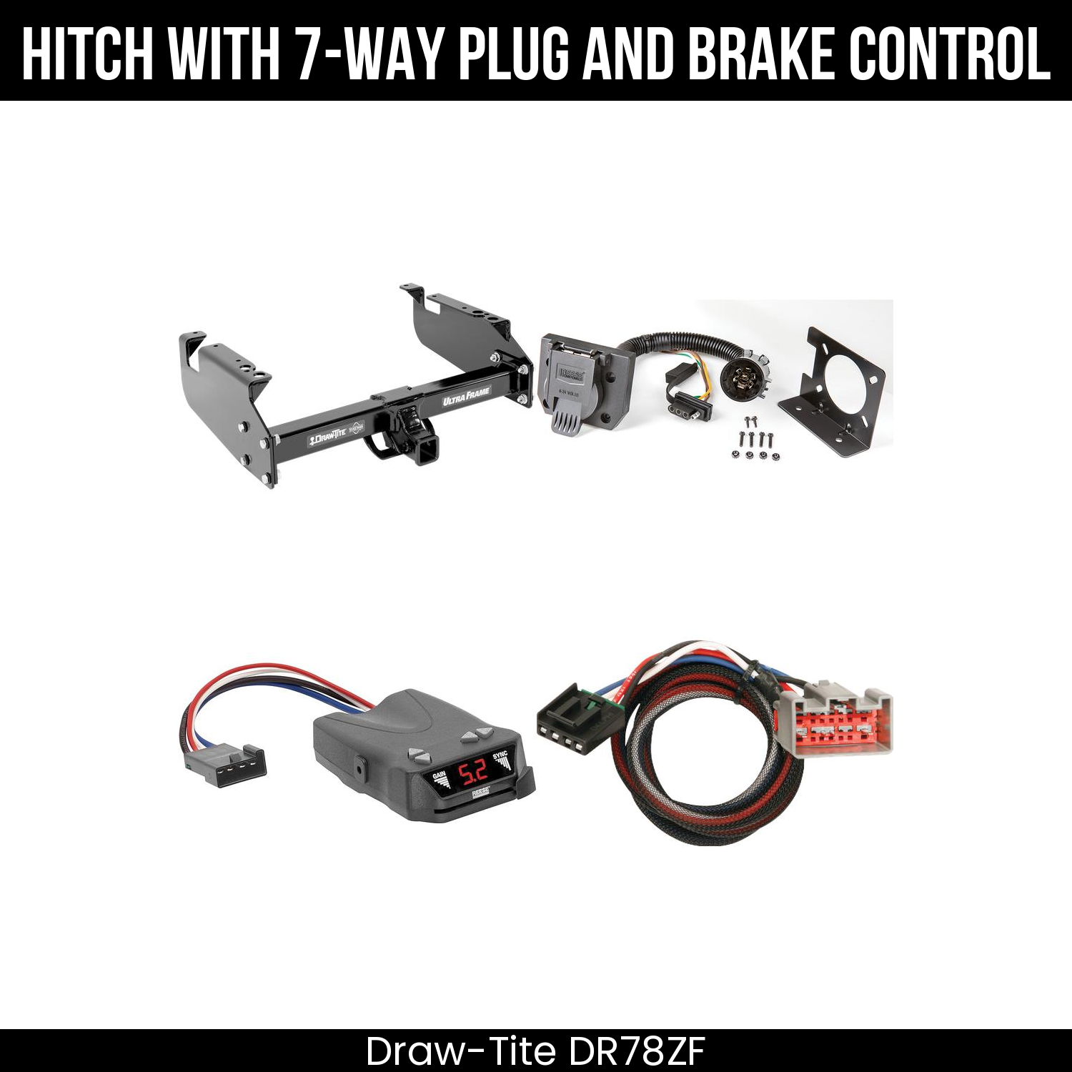 Trailer Hitch , 7-Way , Reese Brakeman IV Brake Control