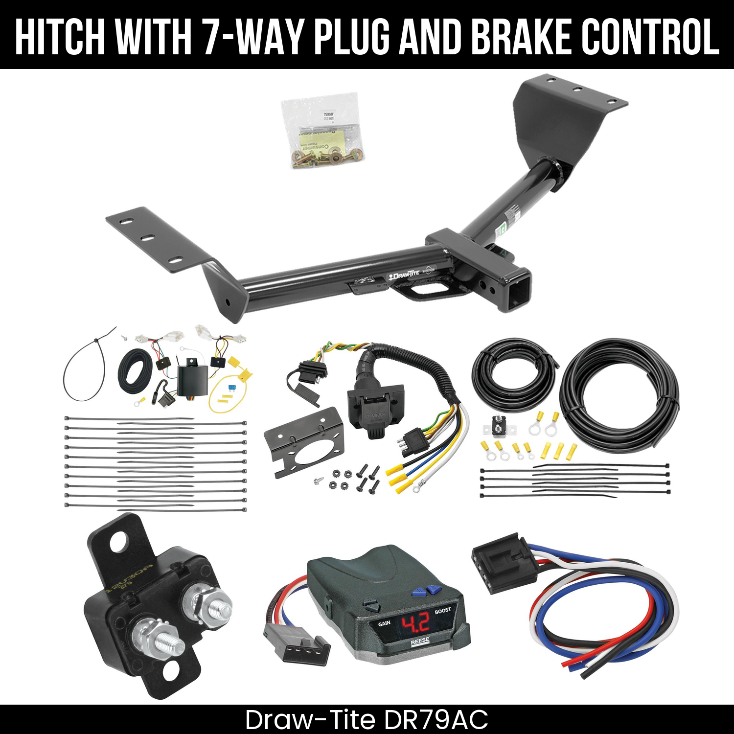 Trailer Hitch , 7-Way , Reese Brake EVN Control