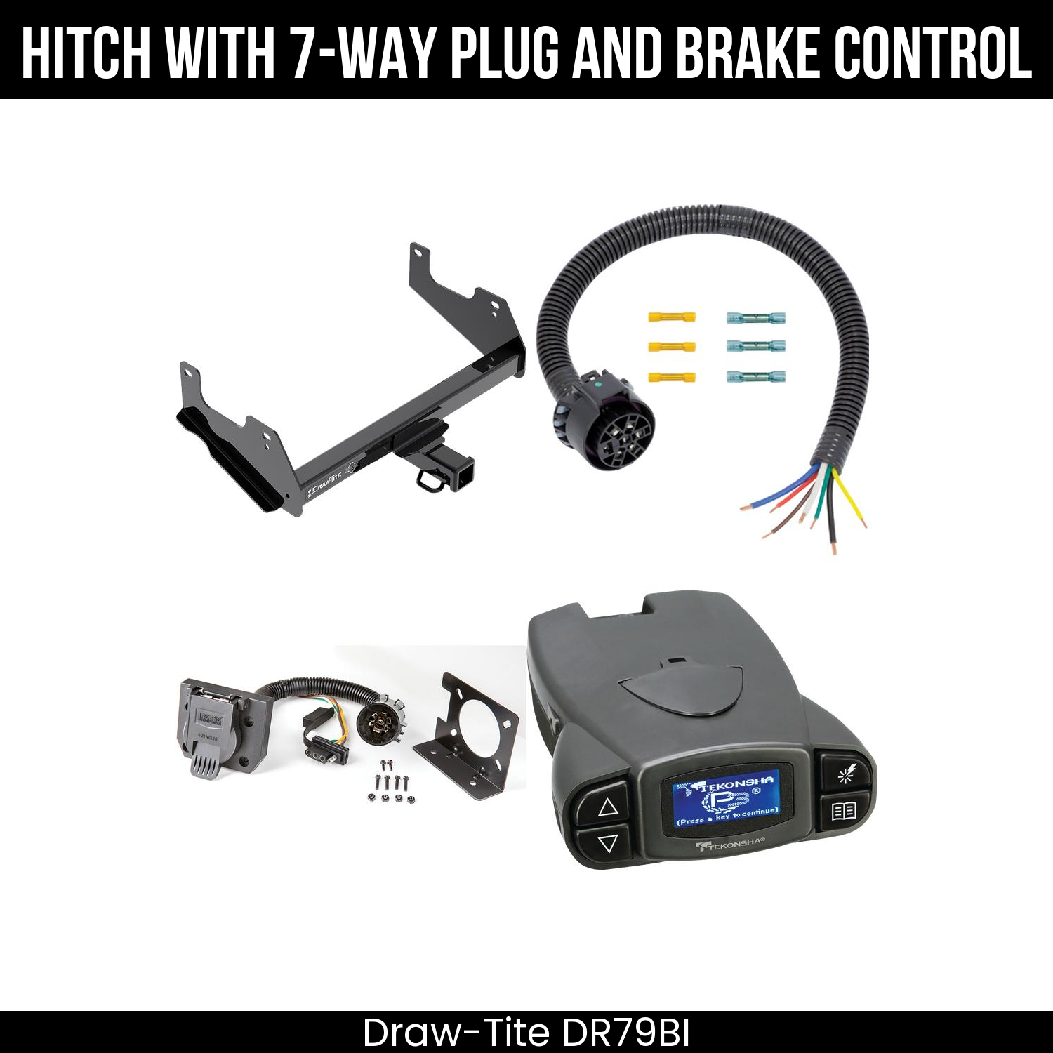 Trailer Hitch , 7-Way , Tekonsha Prodigy P3 Brake Control