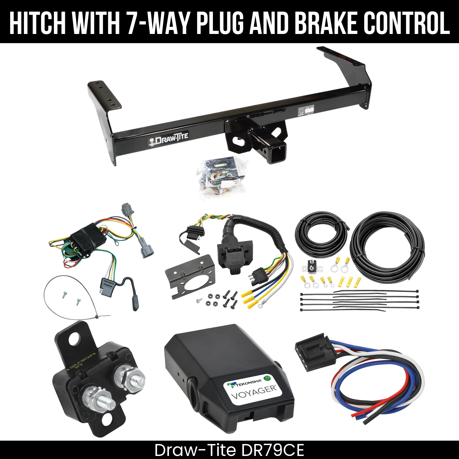 Trailer Hitch , 7-Way , Tekonsha Voyager Brake Control