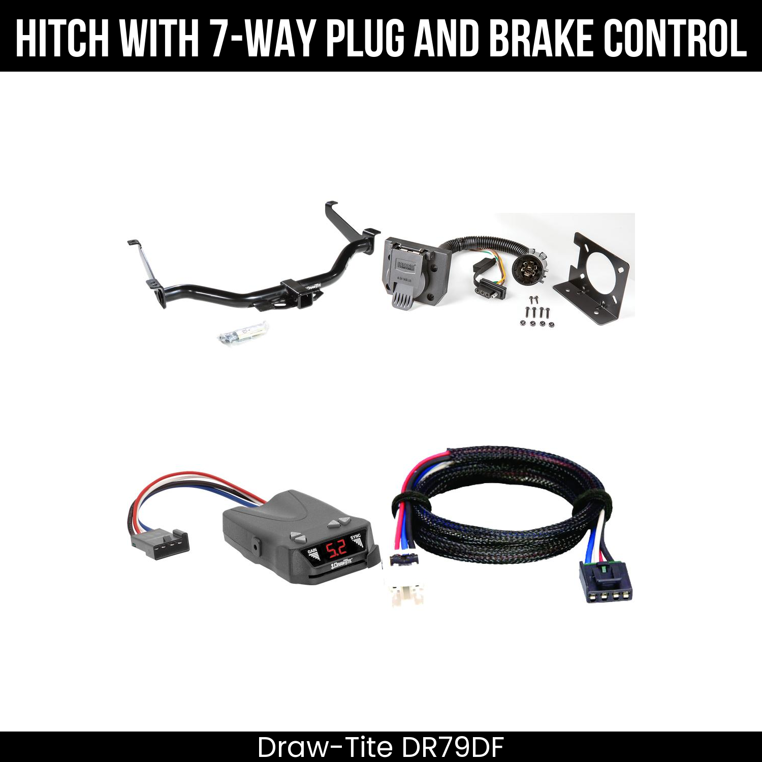 Trailer Hitch , 7-Way , Draw-Tite Activator IV Brake Control