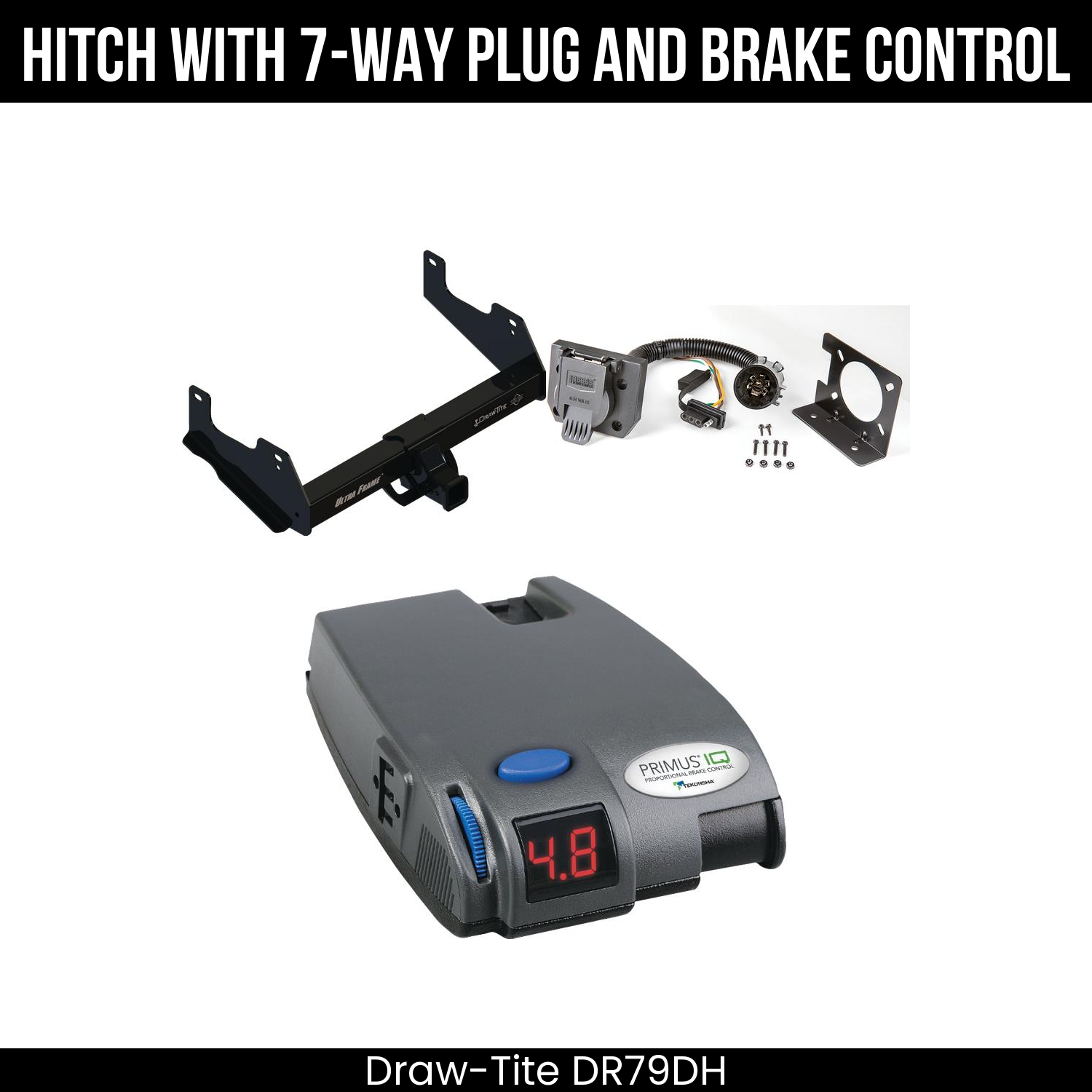Trailer Hitch , 7-Way , Tekonsha Primus IQ Brake Control