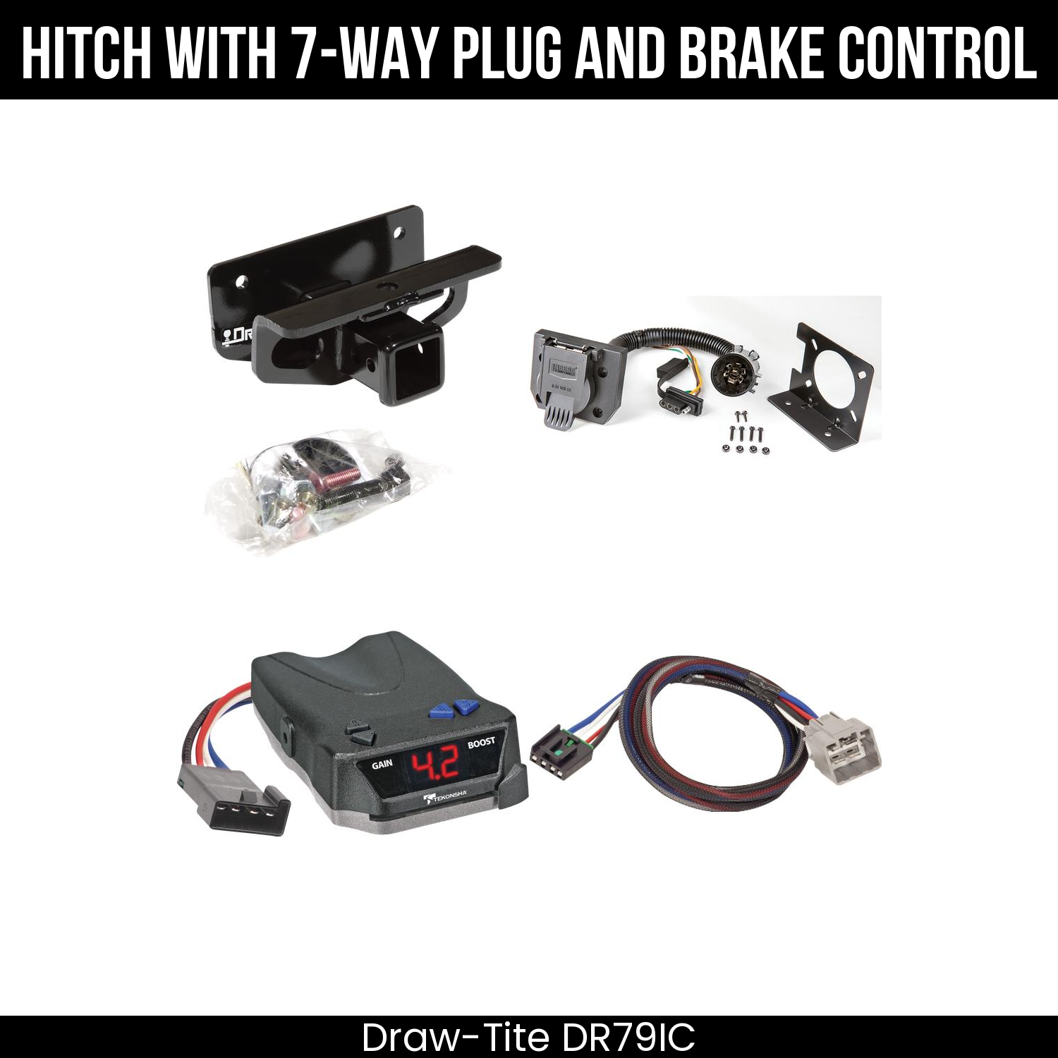 Trailer Hitch , 7-Way , Tekonsha Brake EVN Control