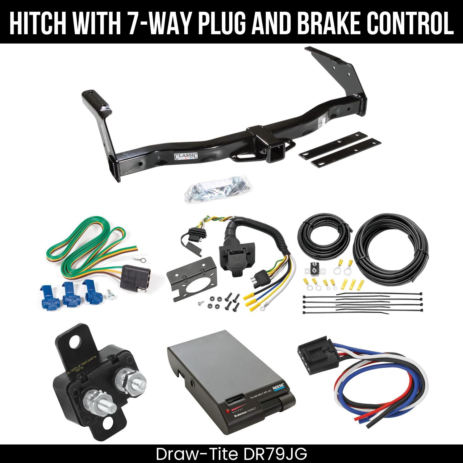 Trailer Hitch , 7-Way , Reese Brakeman Brake Control