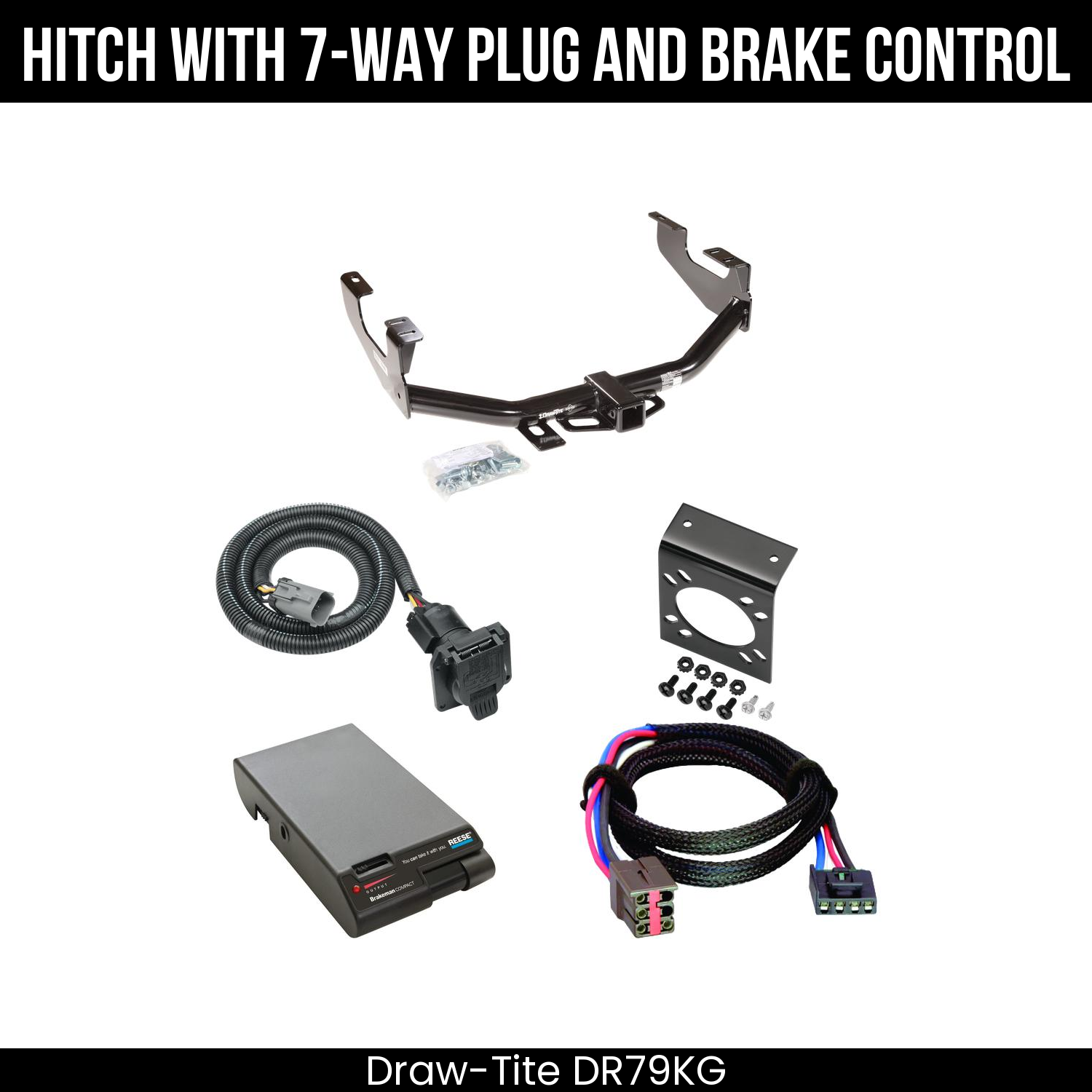 Trailer Hitch , 7-Way , Reese Brakeman Brake Control