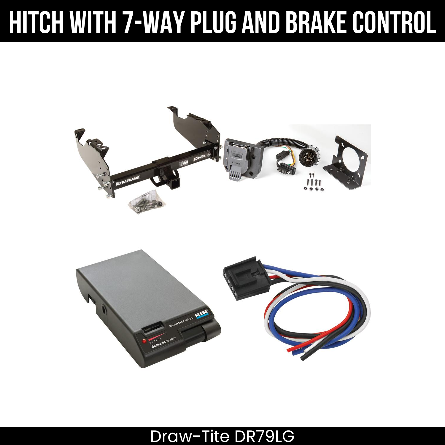 Trailer Hitch , 7-Way , Reese Brakeman Brake Control