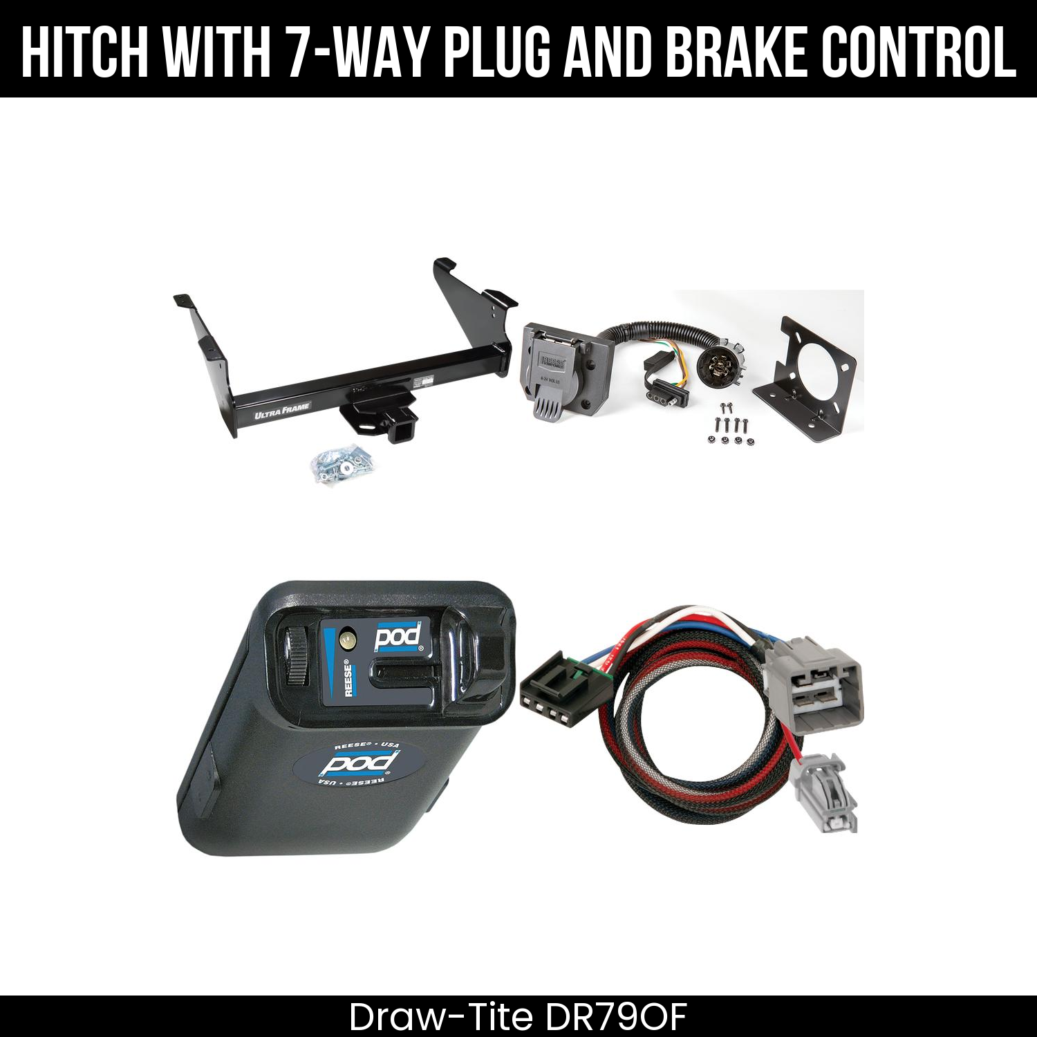 Trailer Hitch , 7-Way , Reese POD Brake Control