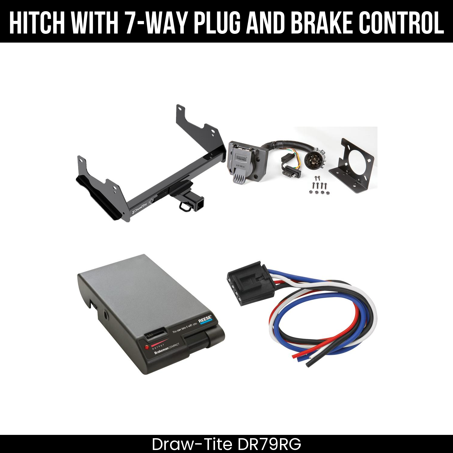 Trailer Hitch , 7-Way , Reese Brakeman Brake Control