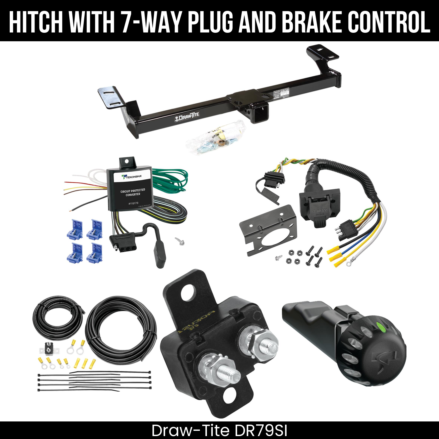 Draw Tite DR79SI Hitch With 7 Way Plug And Brake Control Bundle Featureimg