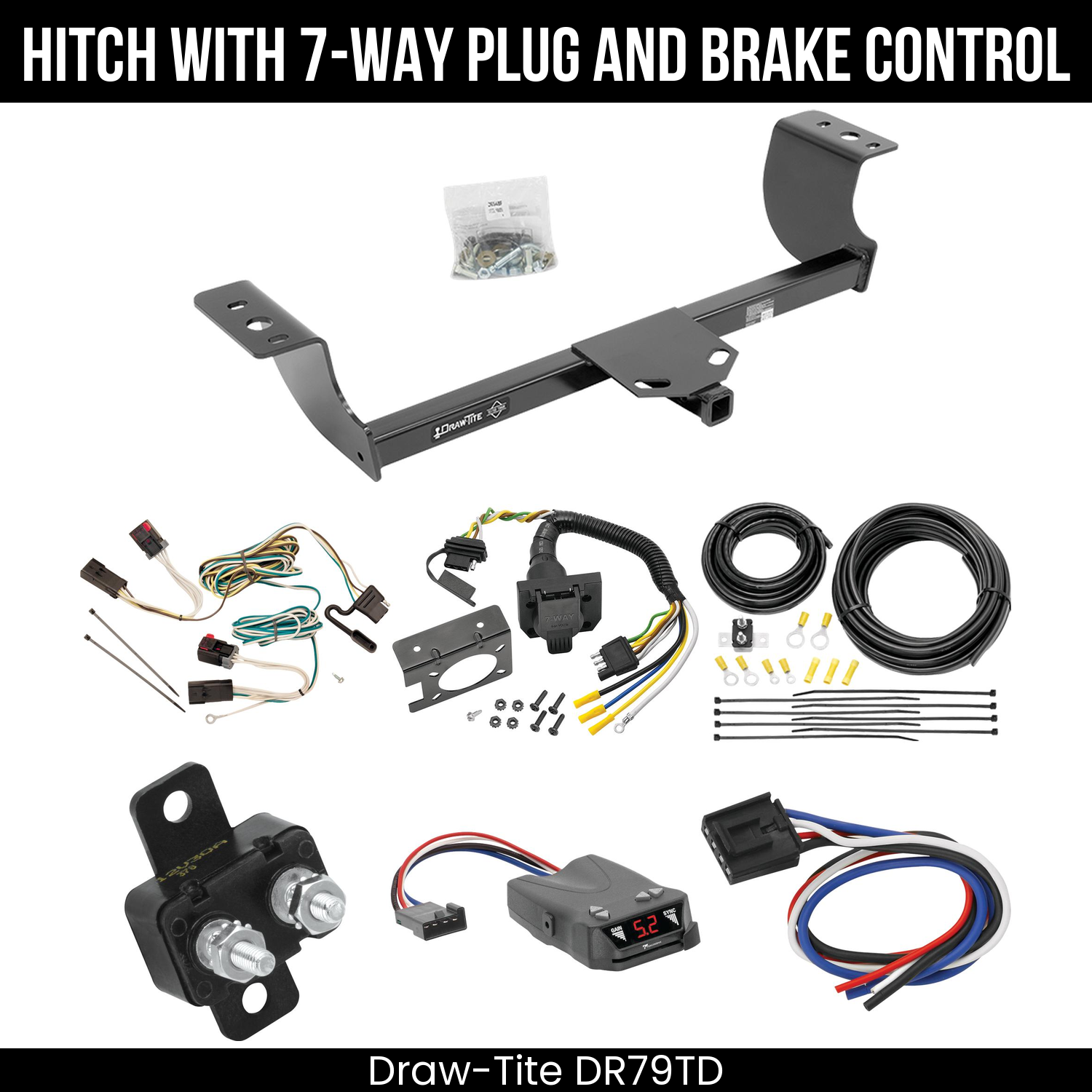 Trailer Hitch , 7-Way , Tekonsha Brakeman IV Brake Control